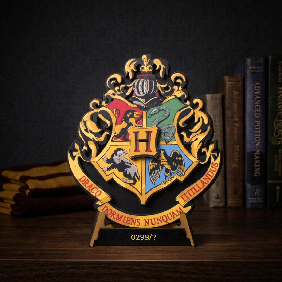 Hogwarts House Crest 3D Wooden Puzzle