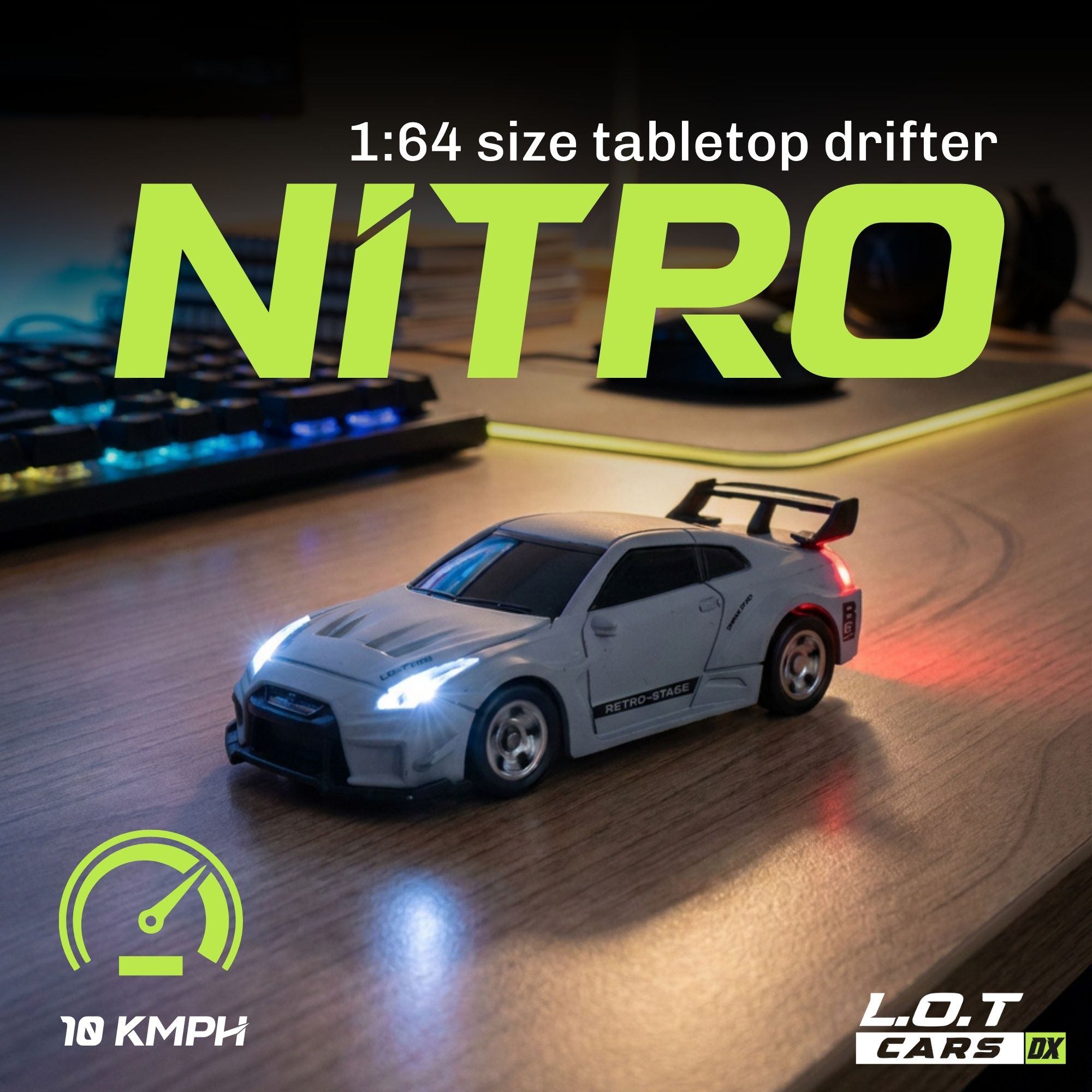 L.O.T Cars Nitro - 1:64 Scale Mini RC Car