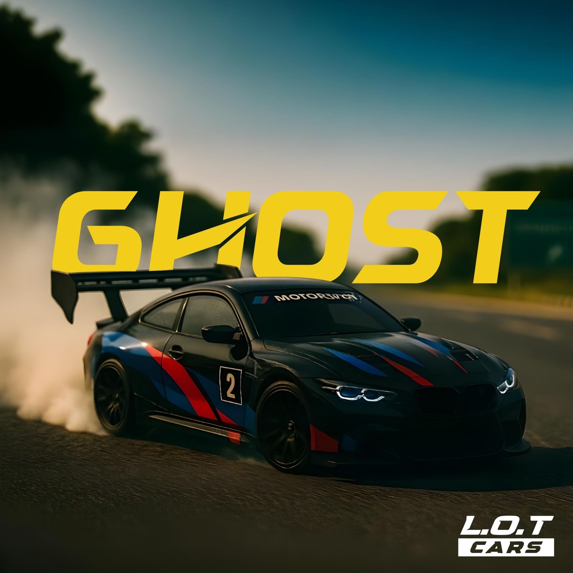 L.O.T Cars “Ghost” - RC Drift Car (Semi-Hobby Grade) - 4x4 Remote Control Drift Car with Lights