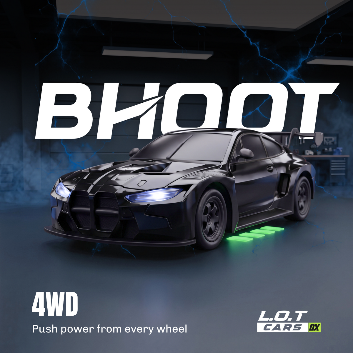 The black Bhoot under the lights: 4WD, pushing power from every wheel