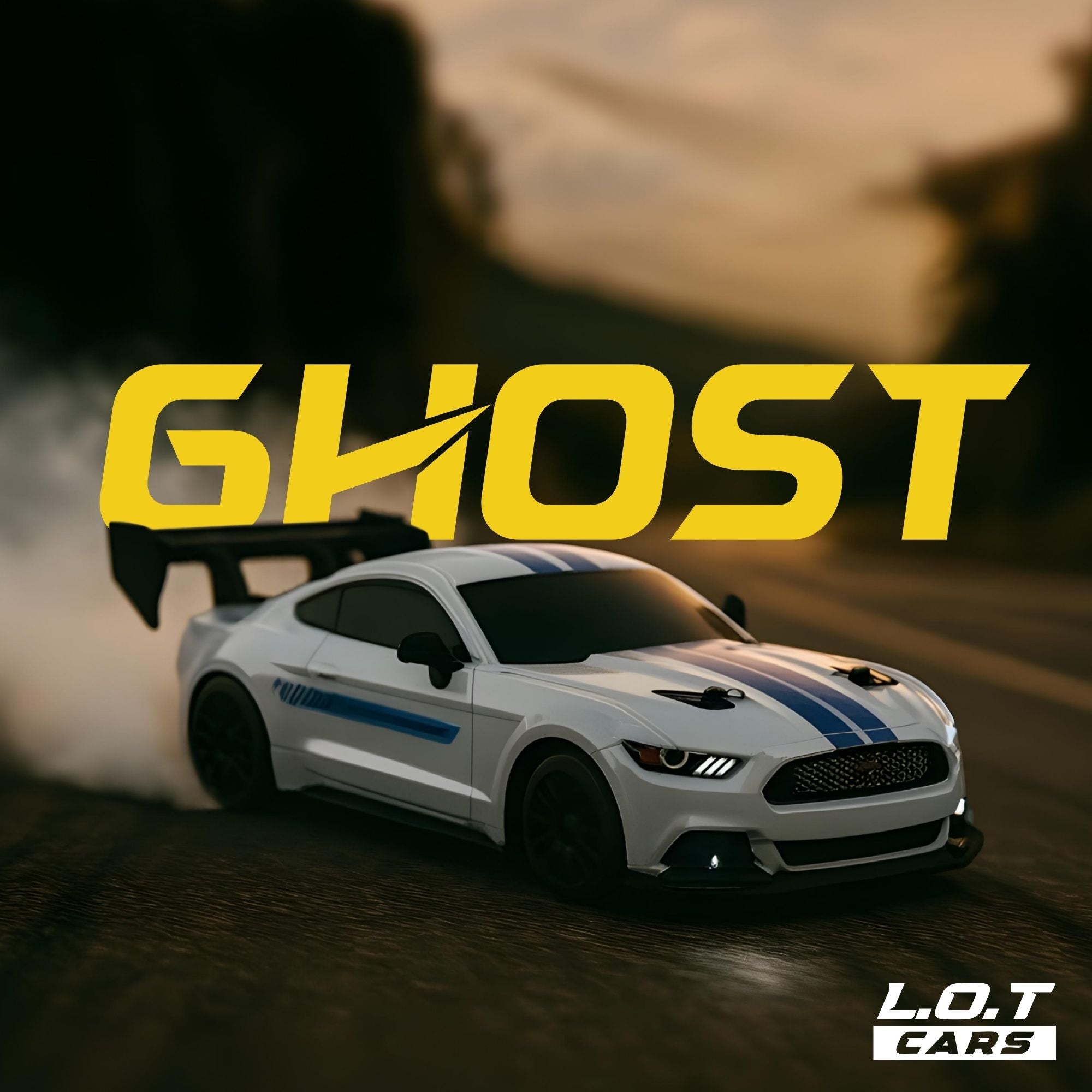 L.O.T Cars “Ghost” - RC Drift Car (Semi-Hobby Grade) - 4x4 Remote Control Drift Car with Lights