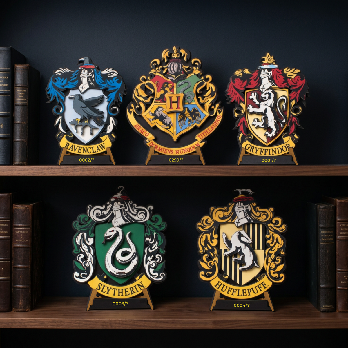 Hogwarts House Crest 3D Wooden Puzzle