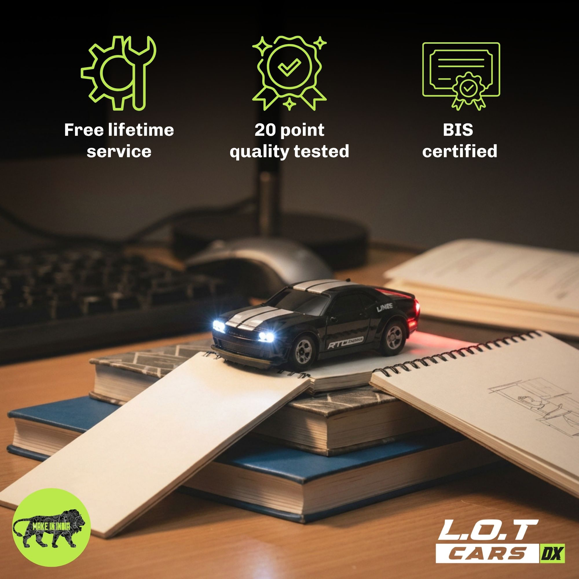 L.O.T Cars Nitro - 1:64 Scale Mini RC Car