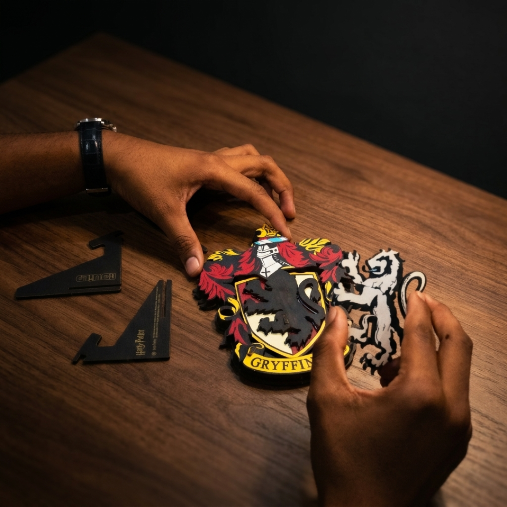 Hogwarts House Crest 3D Wooden Puzzle