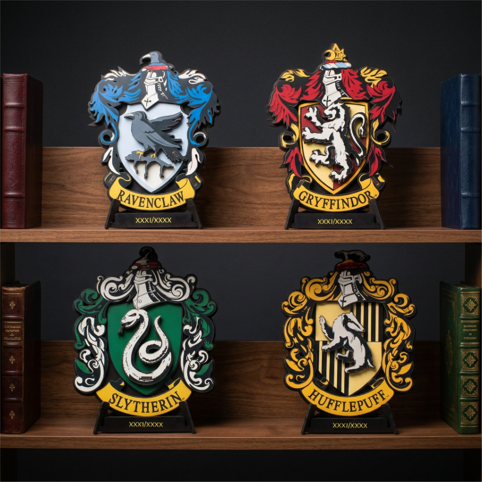 Hogwarts House Crest 3D Wooden Puzzle