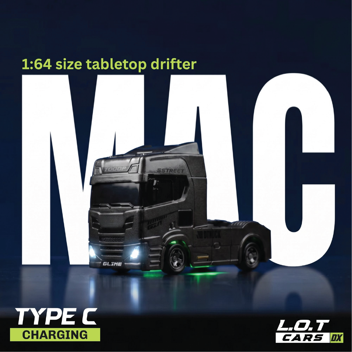 L.O.T Cars Mac - 1:64 Scale Mini RC Car