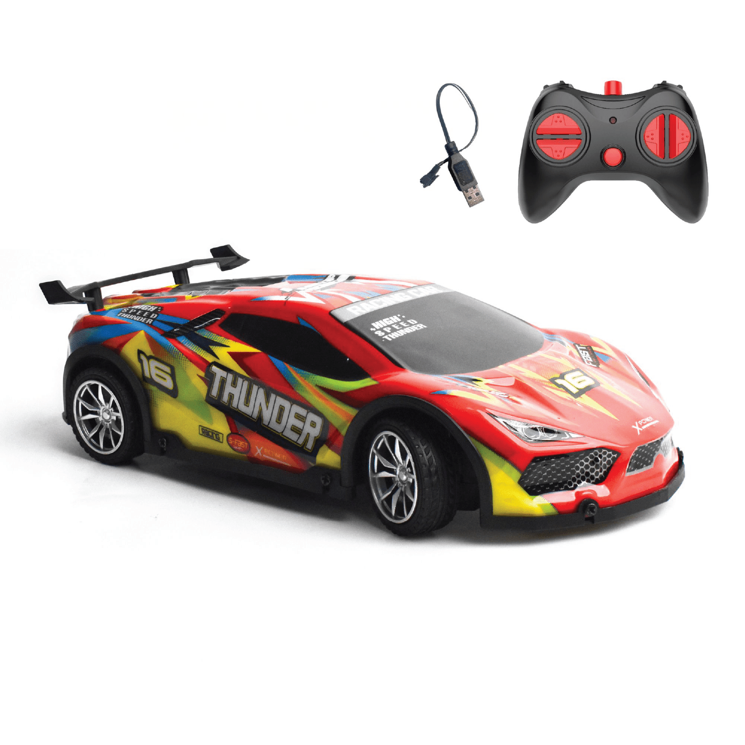L.O.T Cars Thunder - RC Race Car with Lights