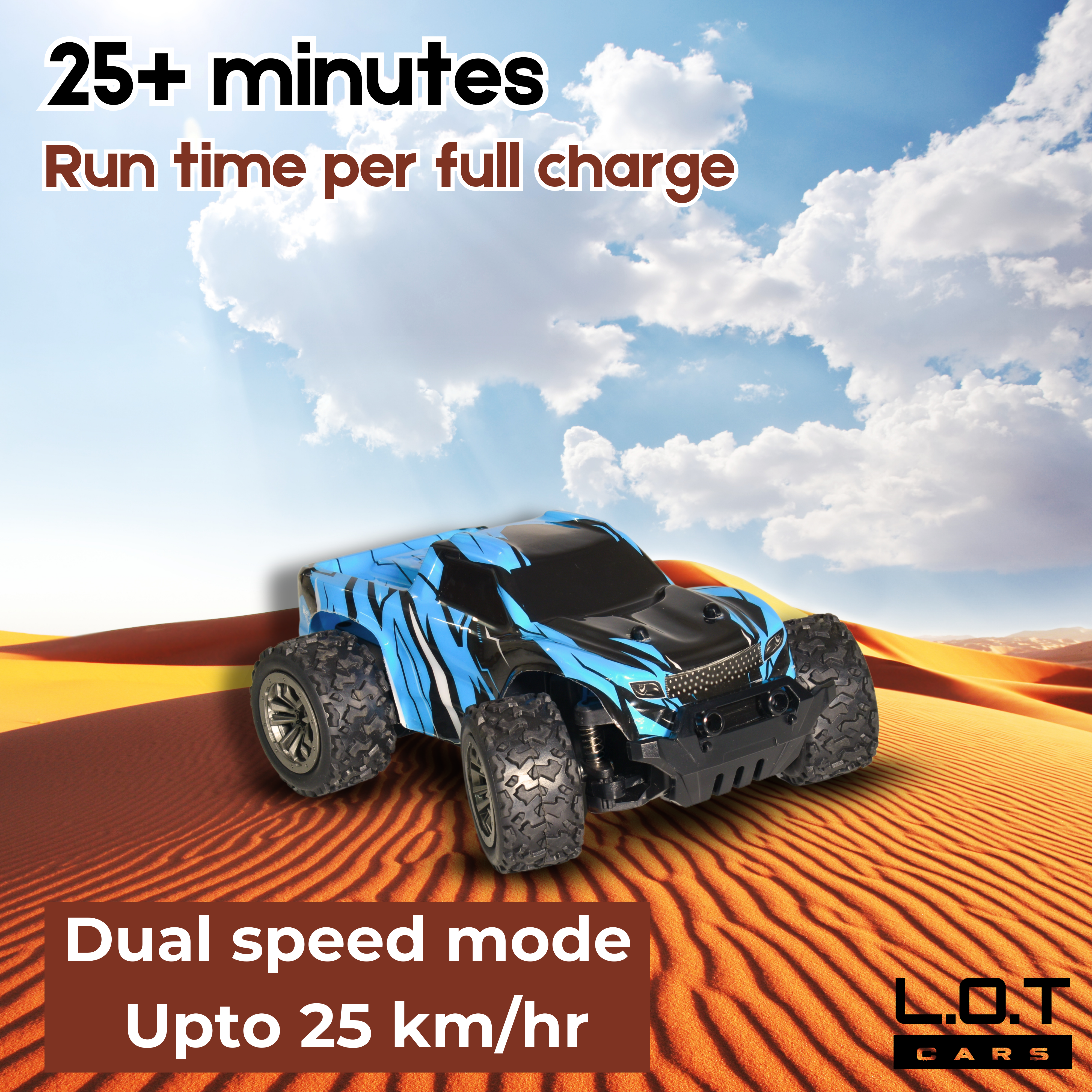 L.O.T Cars Bumble - Off Road Remote Control Car with Lights