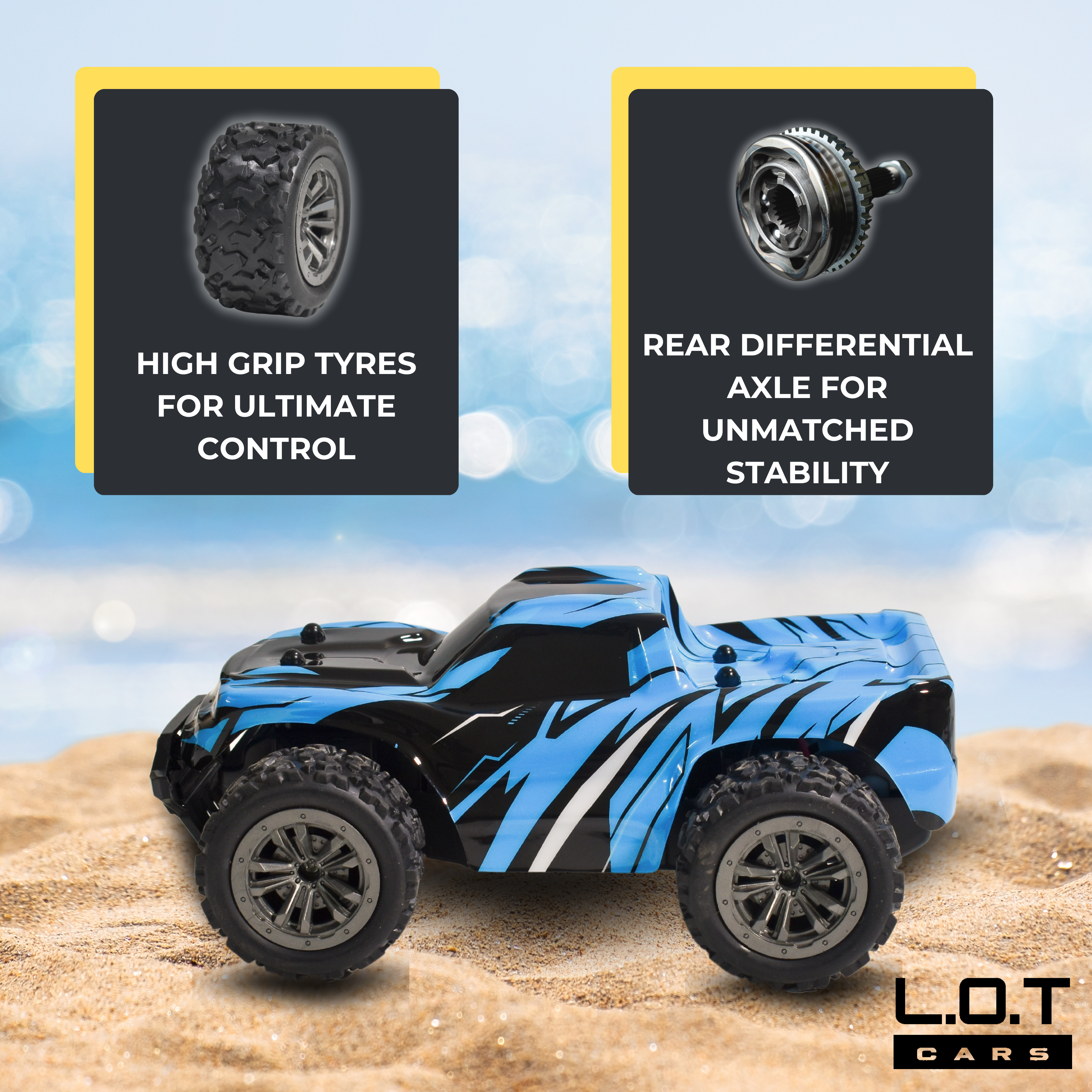 L.O.T Cars Bumble - Off Road Remote Control Car with Lights