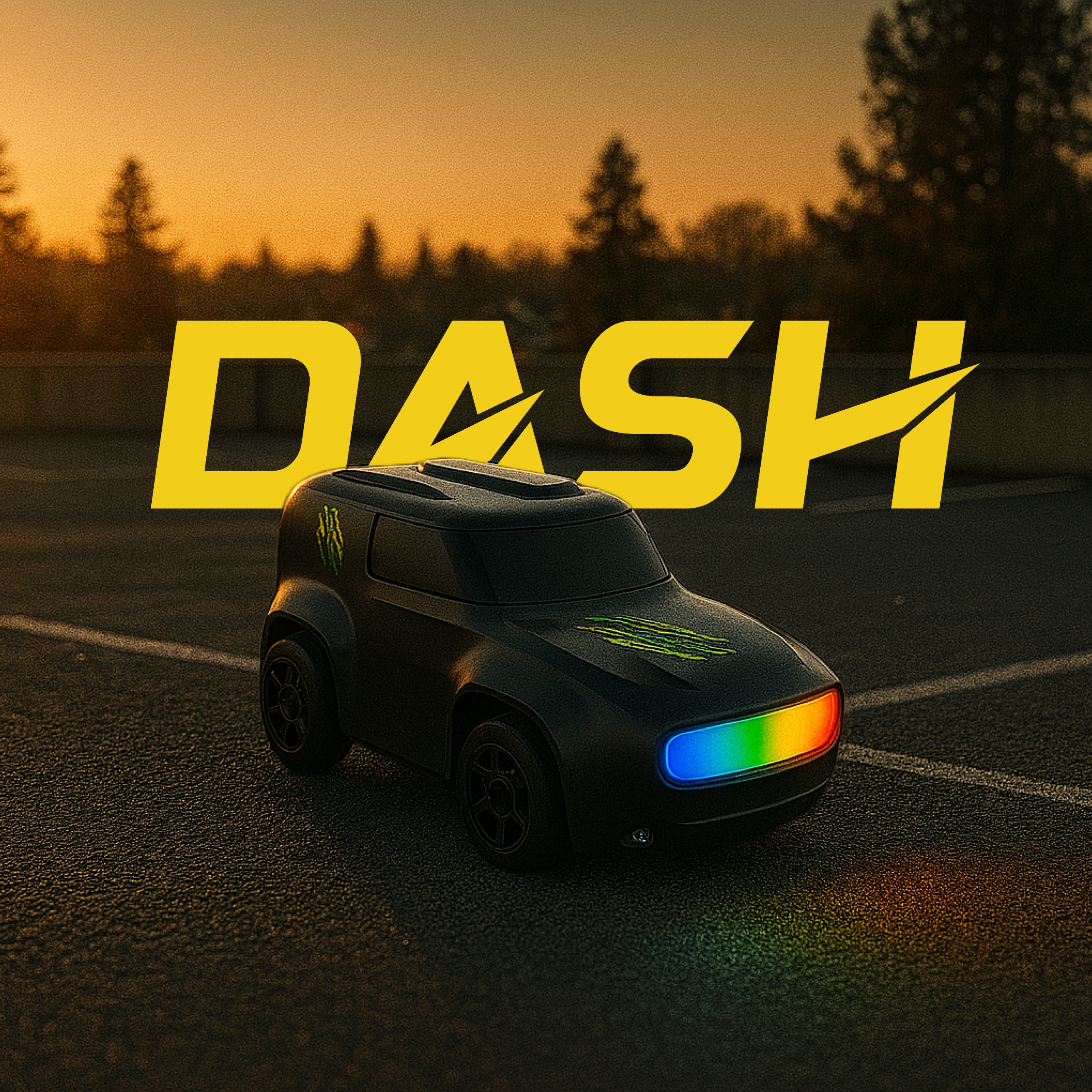 L.O.T Cars - “Dash” - Mini RC Car - 1:64 Scale Mini Remote Control Car with 4 Light Modes