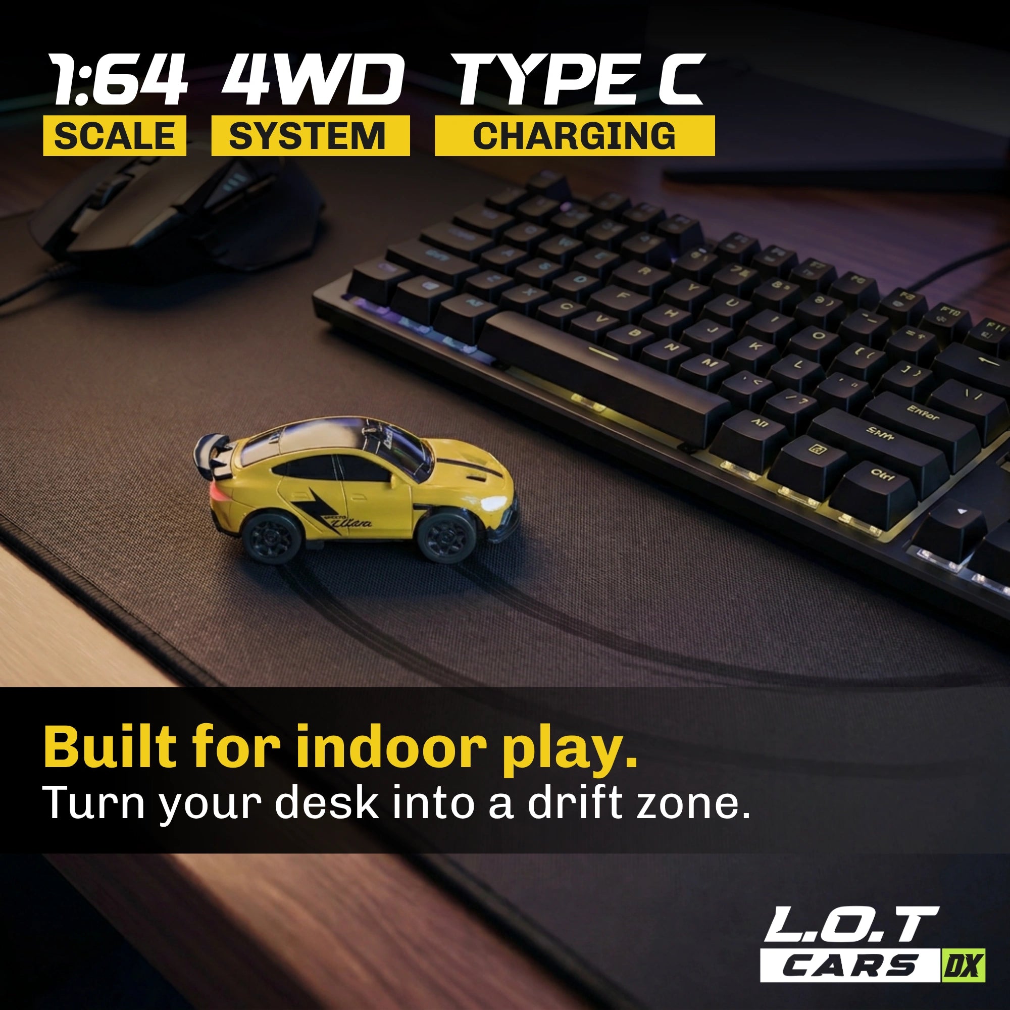 L.O.T Cars Dash - 1:64 Scale Mini RC Car