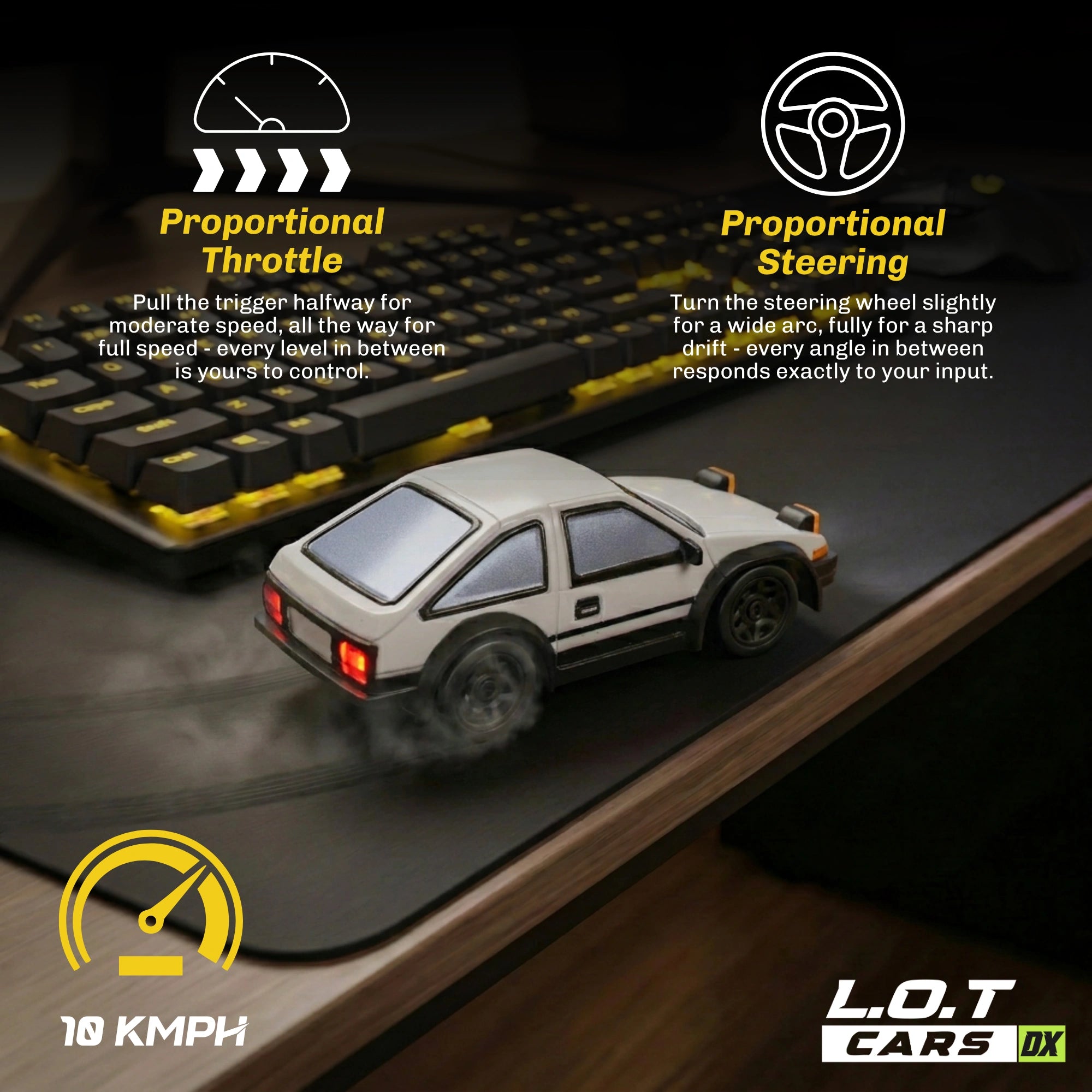 L.O.T Cars Dash - 1:64 Scale Mini RC Car