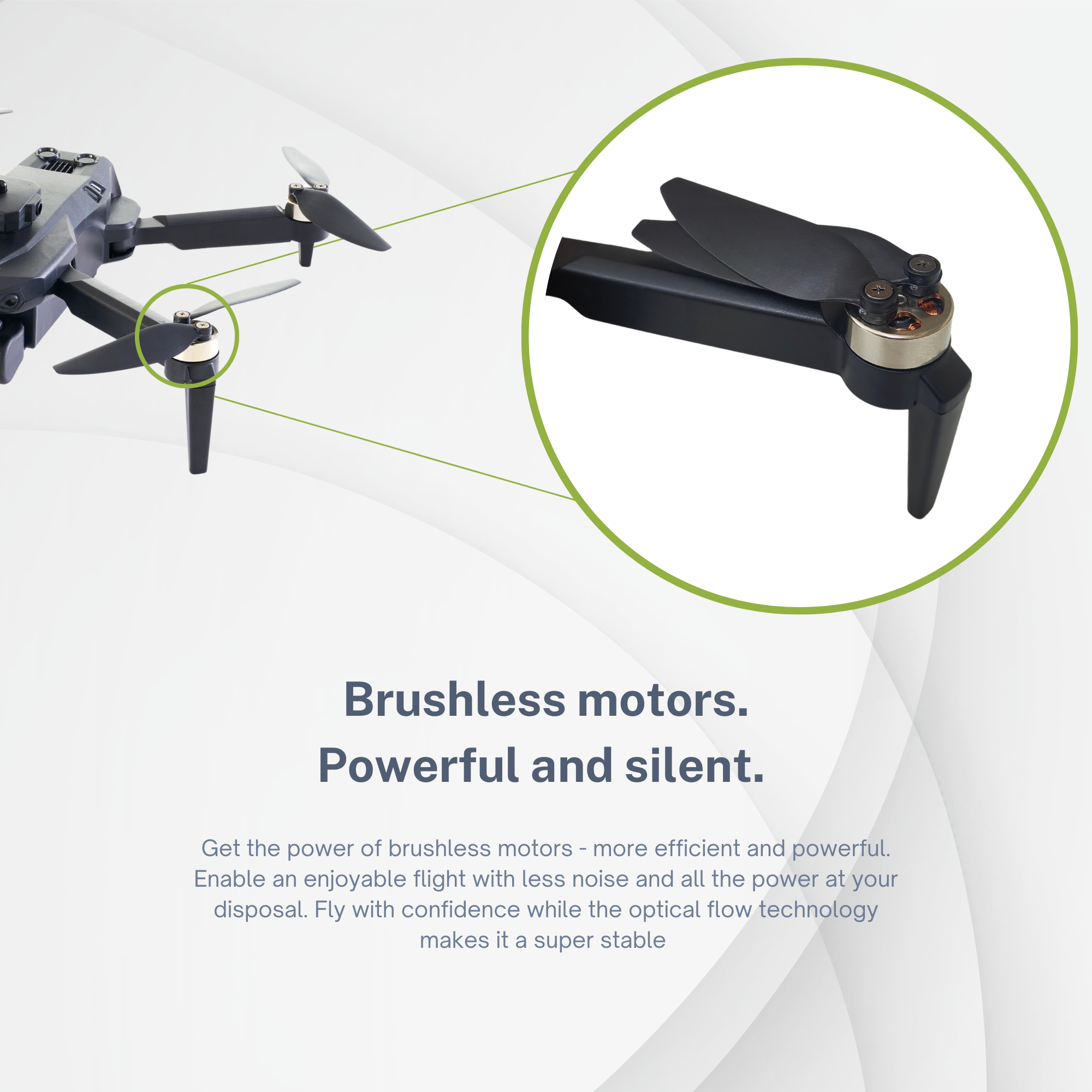 Brushless Motors Feature of L.O.T Aviation McCloud BLDC RC Drone Toy