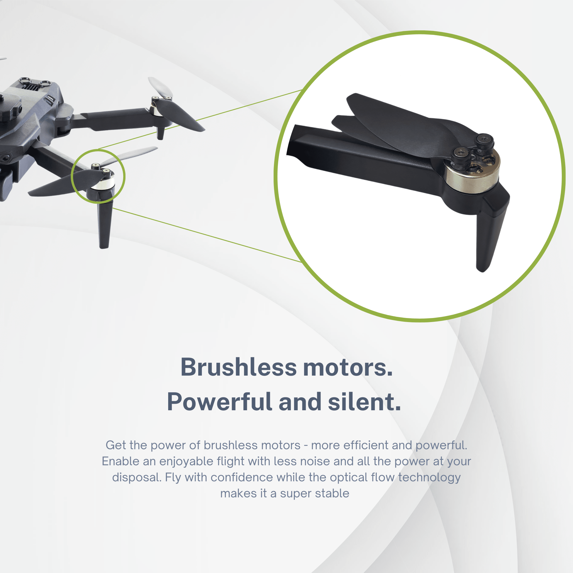 Brushless Motors Feature of L.O.T Aviation McCloud BLDC RC Drone Toy