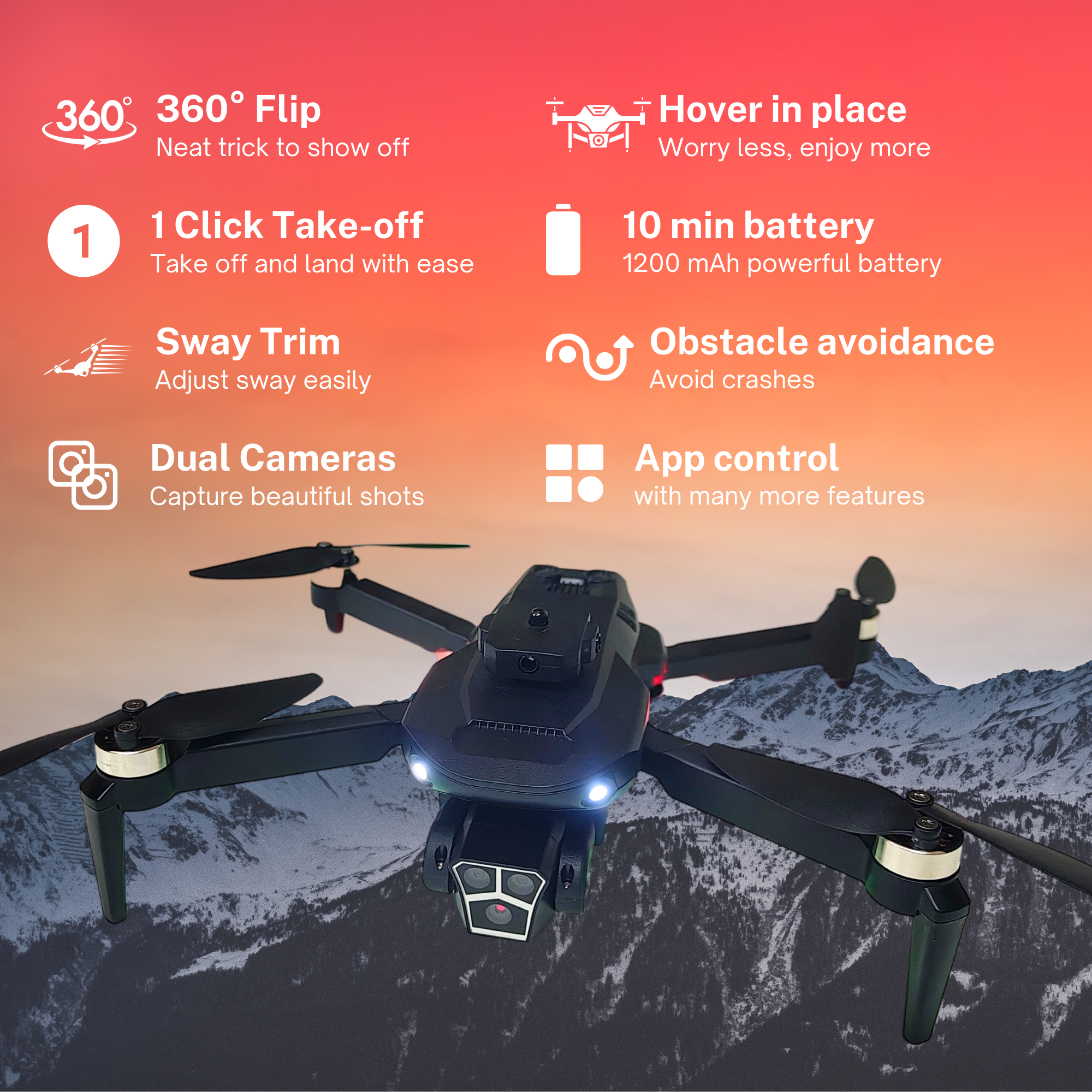 L.O.T Aviation McCloud - BLDC Remote Control Toy Drone