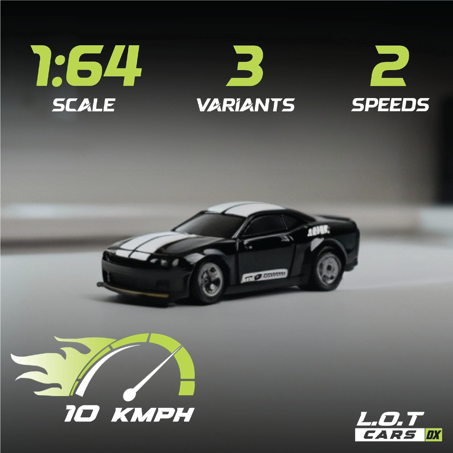 L.O.T Cars Nitro - 1:64 Scale Mini RC Drift Car