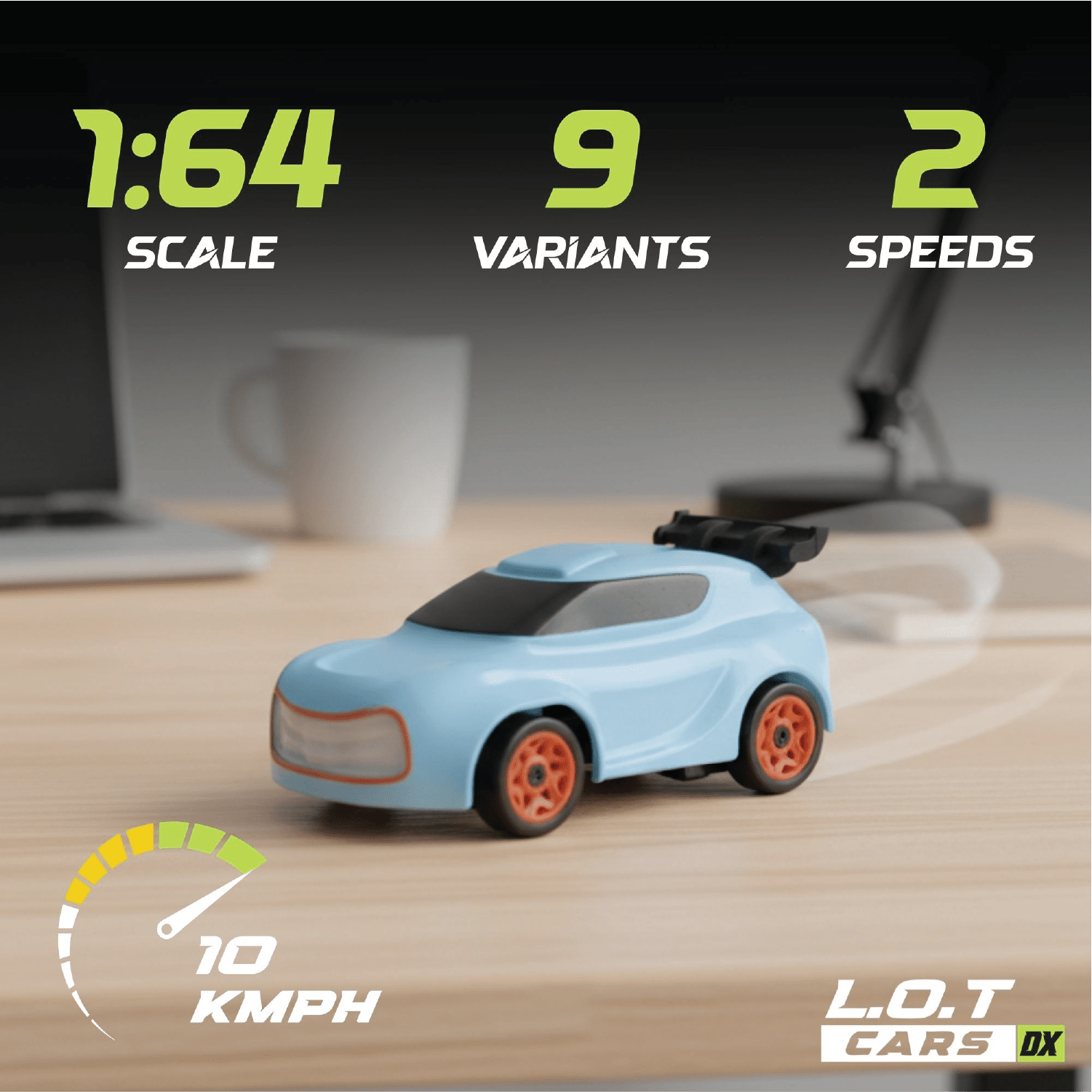 L.O.T Cars Dash - 1:64 Scale Mini RC Car