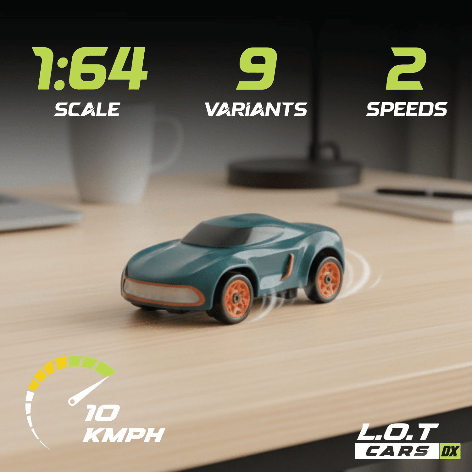 L.O.T Cars Dash - 1:64 Scale Mini RC Car