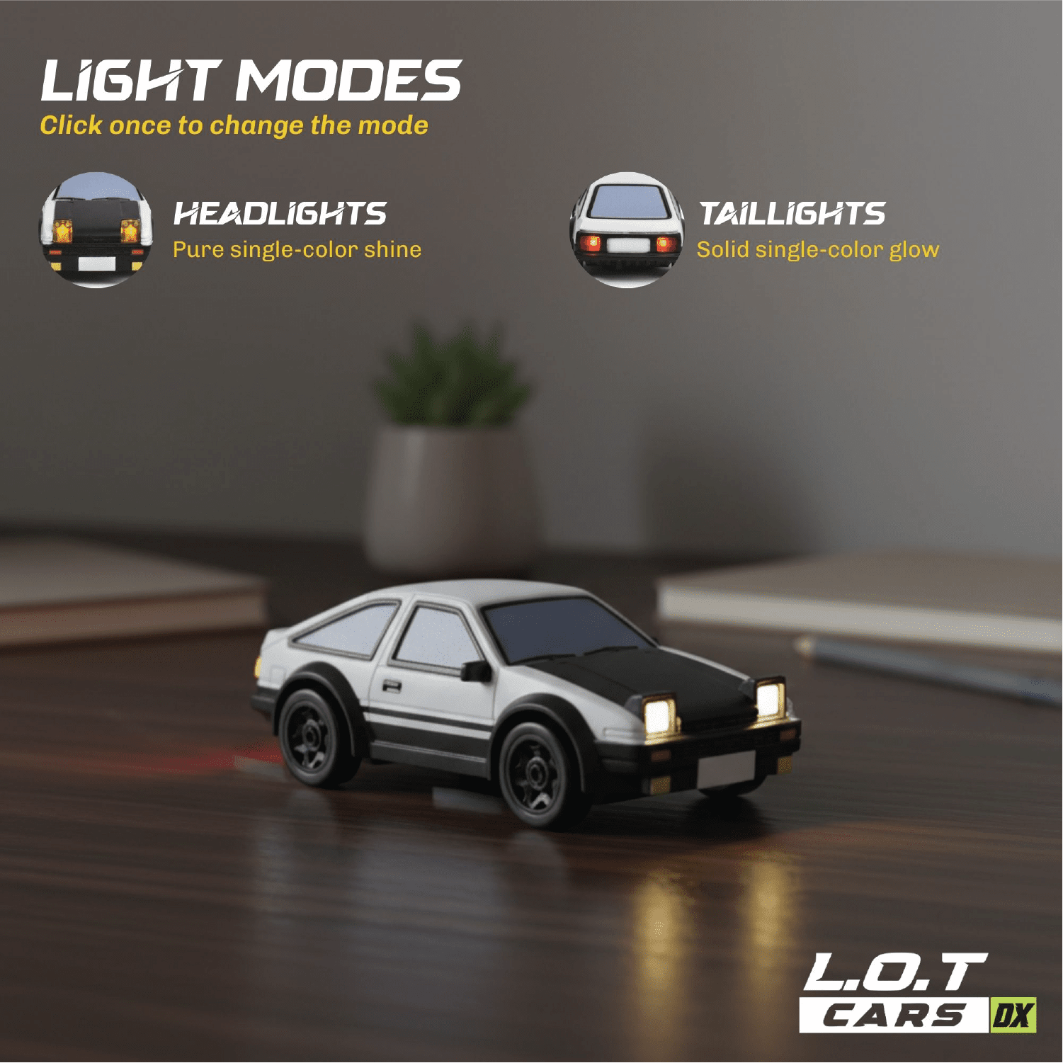 L.O.T Cars Dash - 1:64 Scale Mini RC Car
