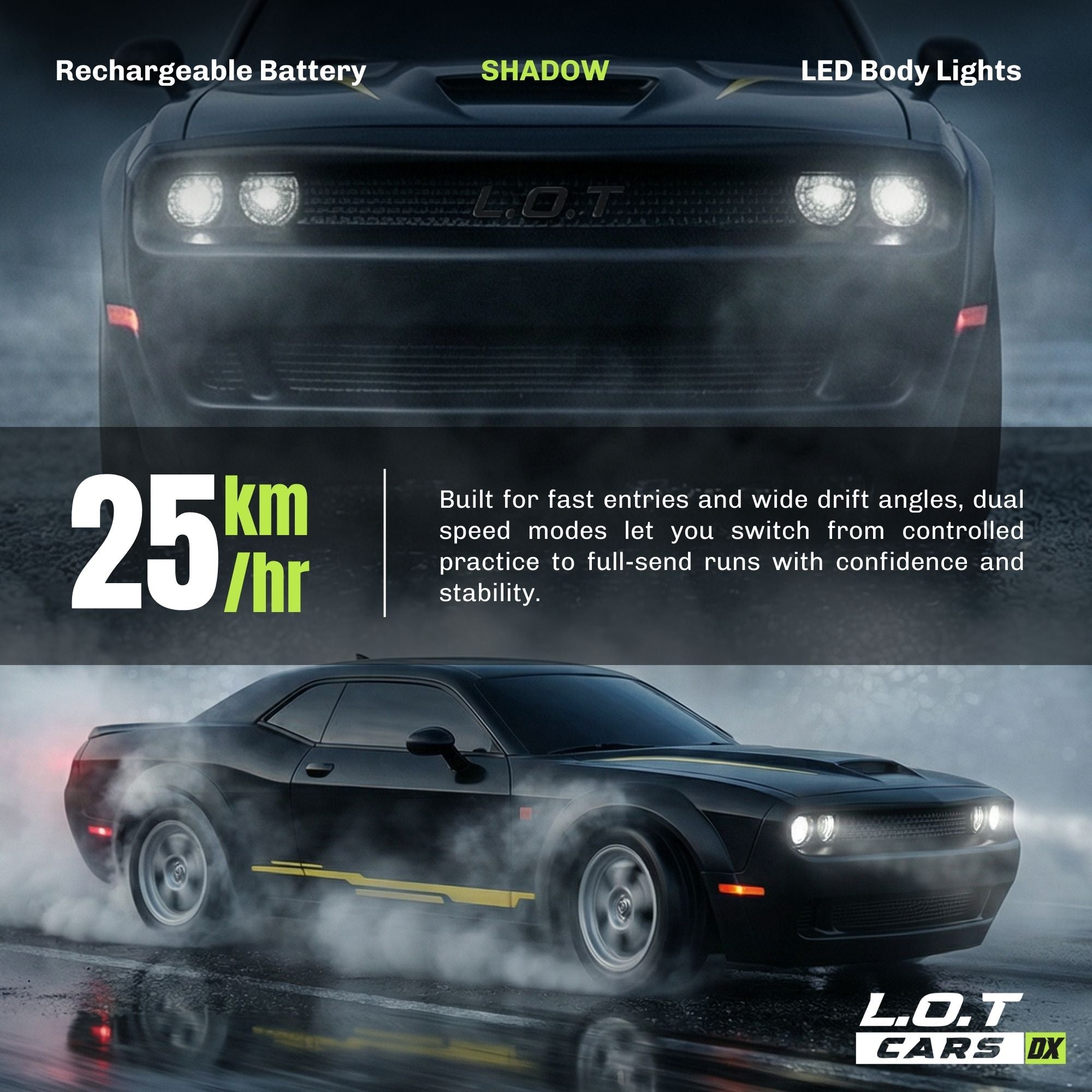 L.O.T Cars Shadow - Semi-Hobby Grade RC Drift Car