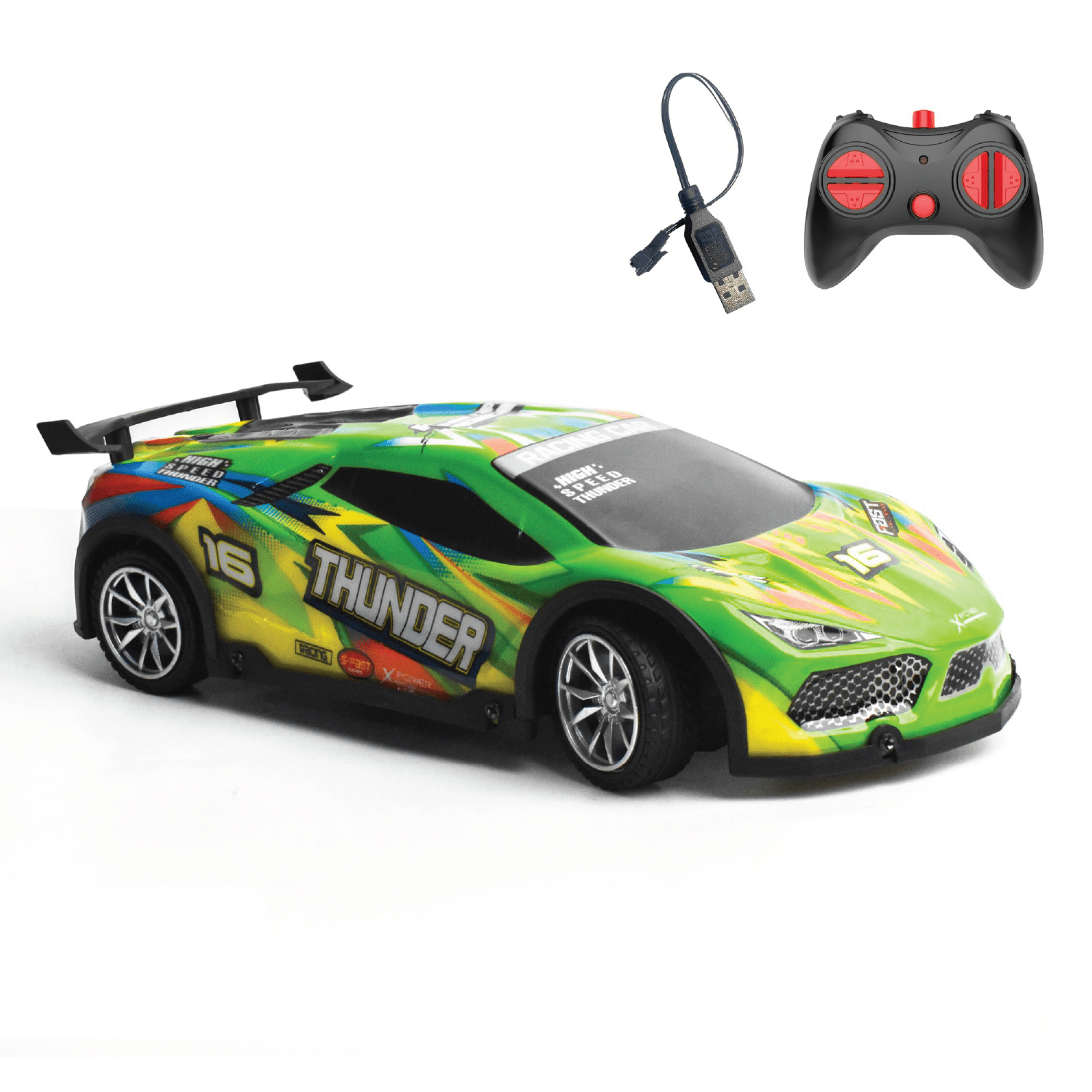 L.O.T Cars Thunder - RC Race Car with Lights