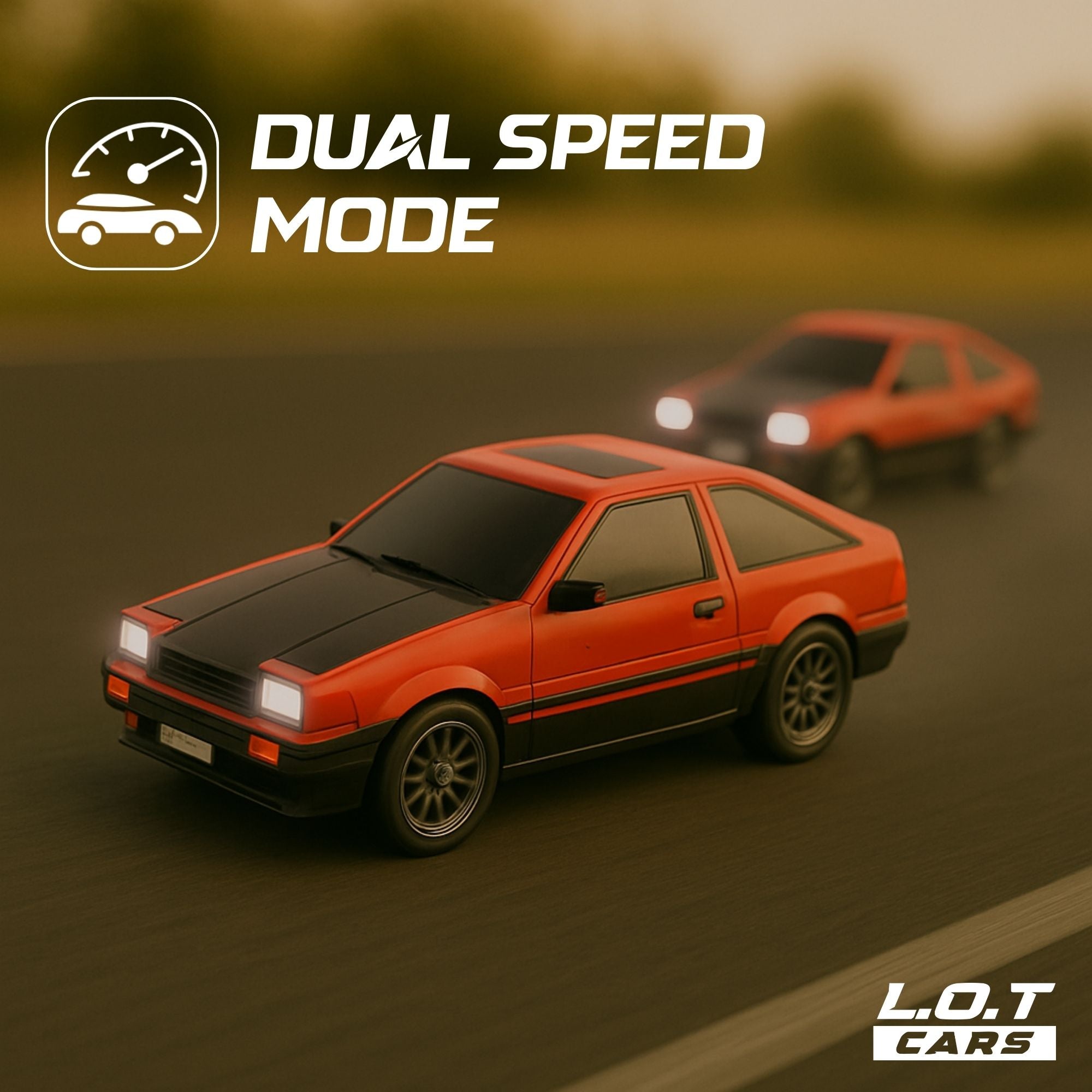 L.O.T Cars “Flare” - RC Drift Car (Semi-Hobby Grade) - 4x4 Remote Control Drift Car with Lights