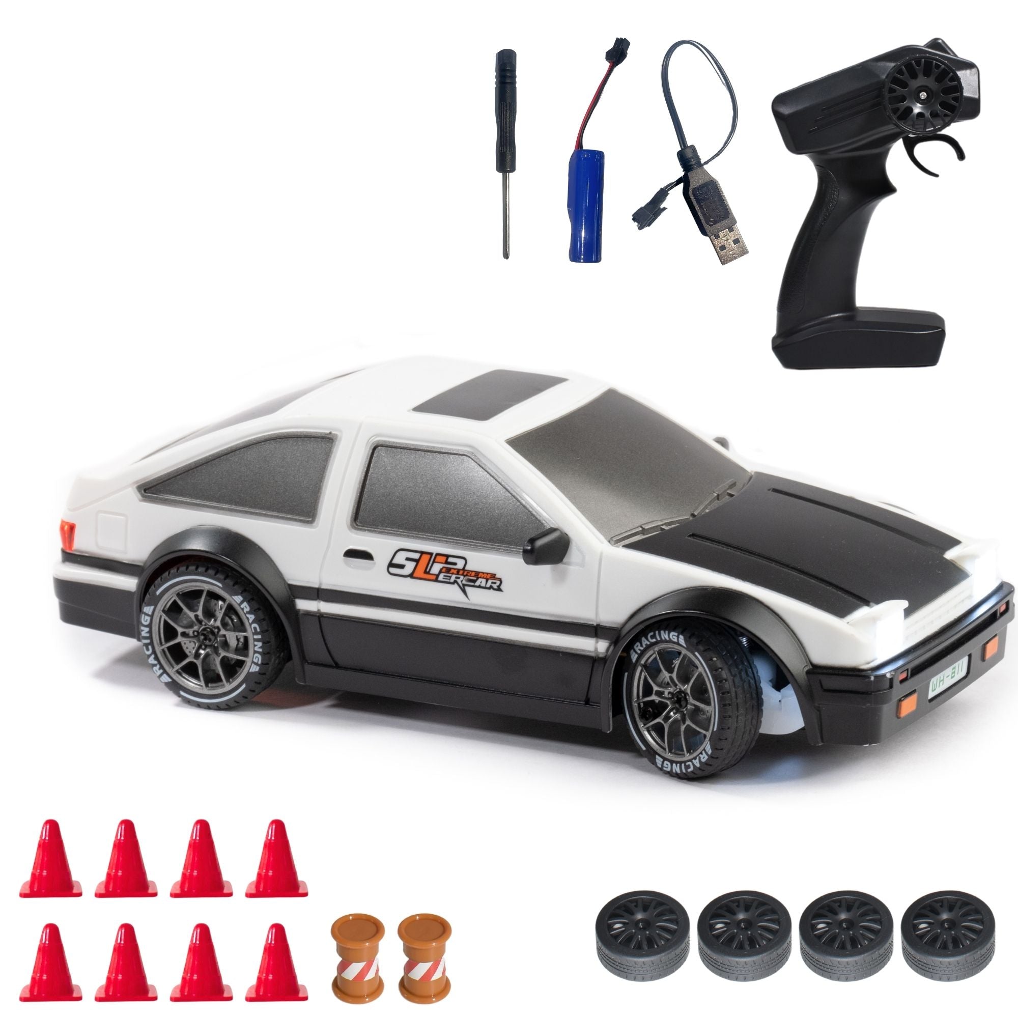 L.O.T Cars “Flare” - RC Drift Car (Semi-Hobby Grade) - 4x4 Remote Control Drift Car with Lights
