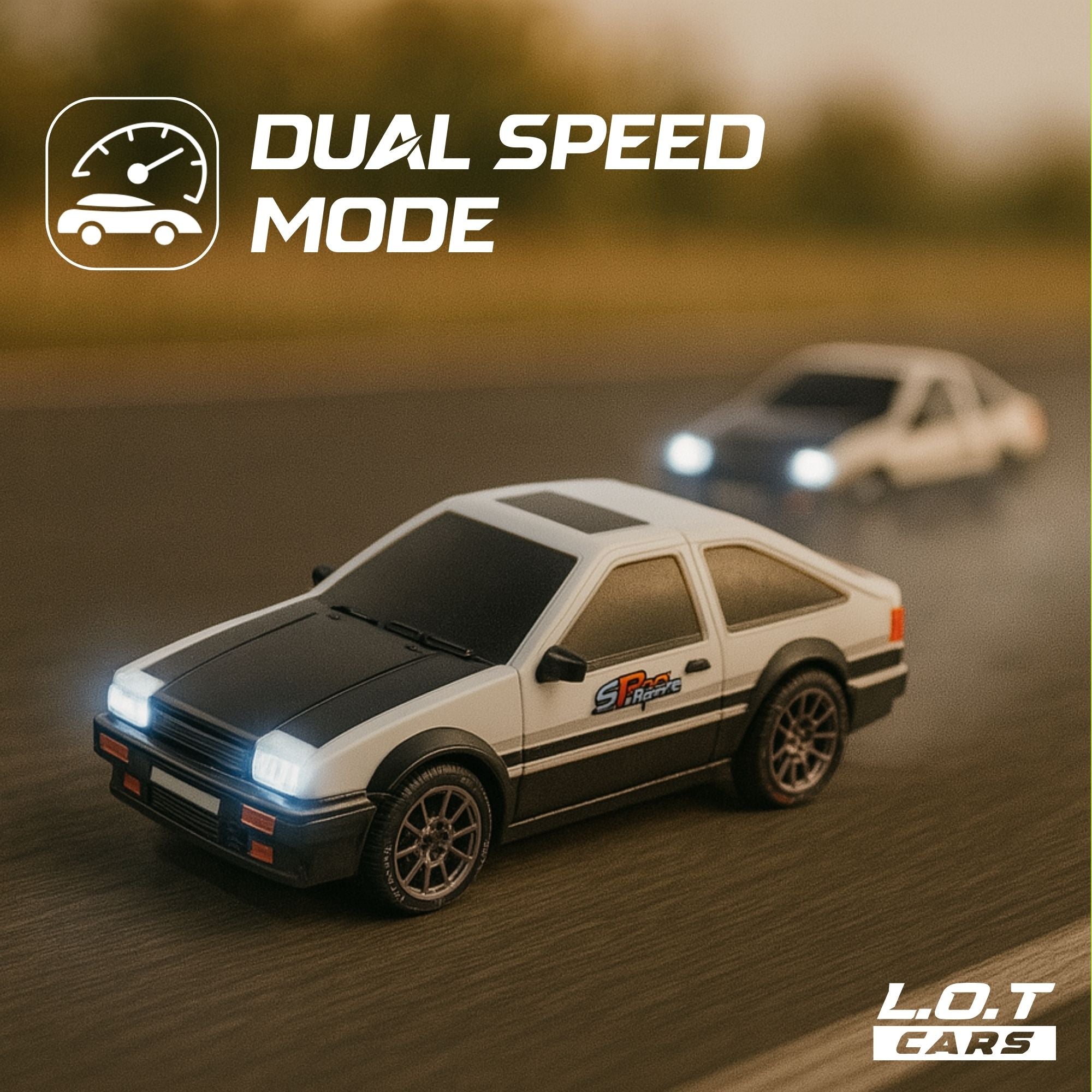 L.O.T Cars “Flare” - RC Drift Car (Semi-Hobby Grade) - 4x4 Remote Control Drift Car with Lights