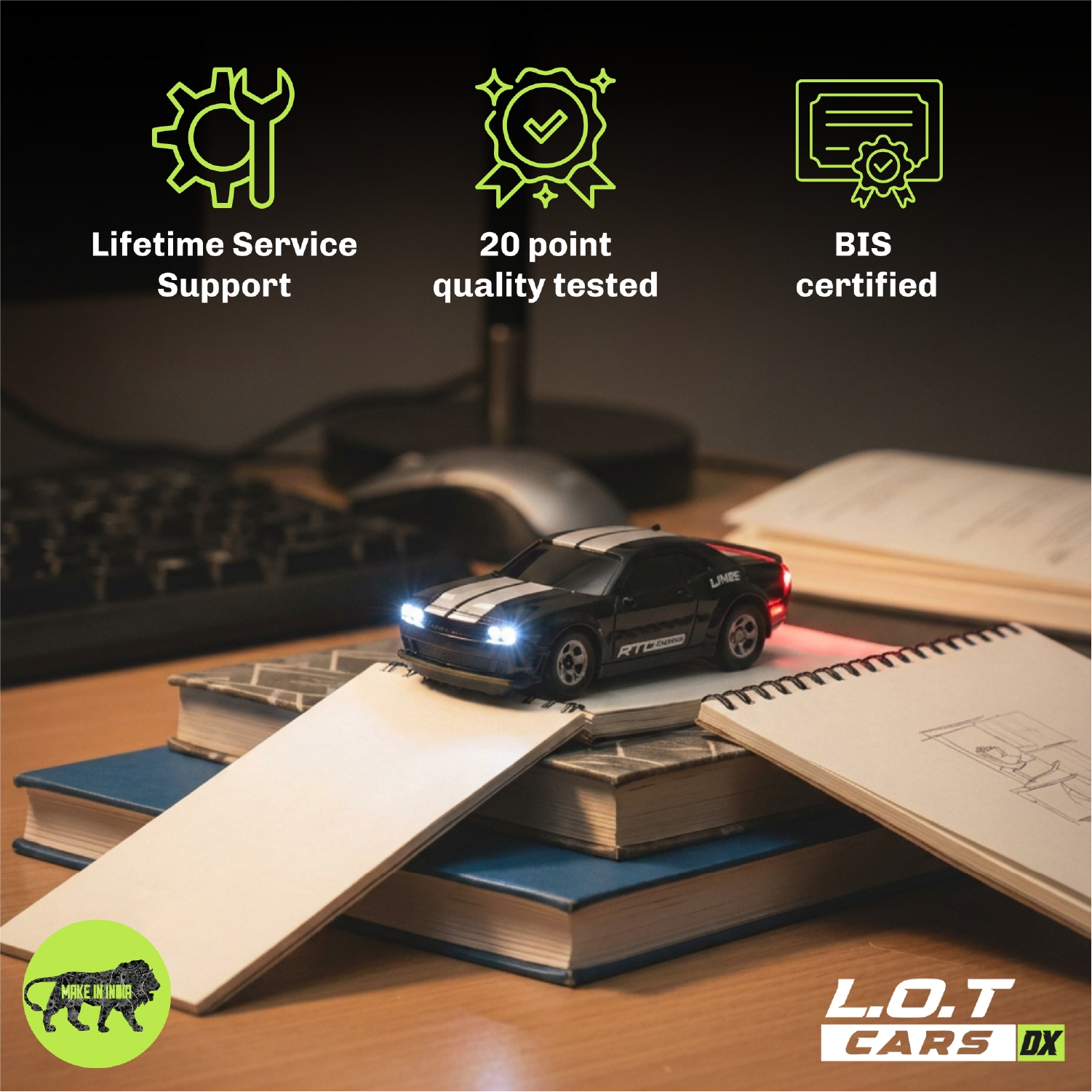L.O.T Cars Nitro - 1:64 Scale Mini RC Car