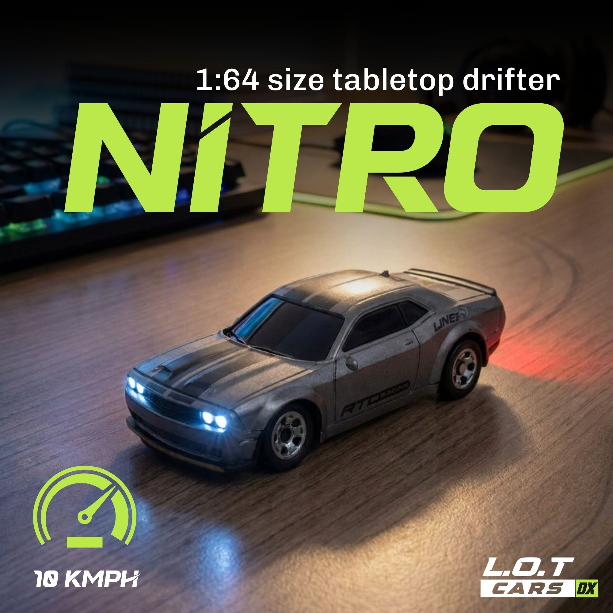 L.O.T Cars Nitro - 1:64 Scale Mini RC Car