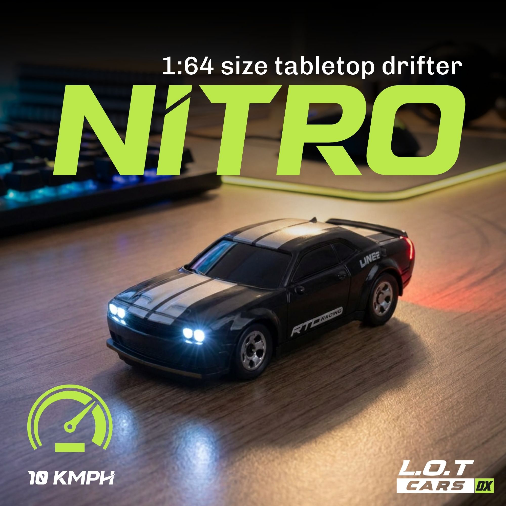 L.O.T Cars Nitro - 1:64 Scale Mini RC Car
