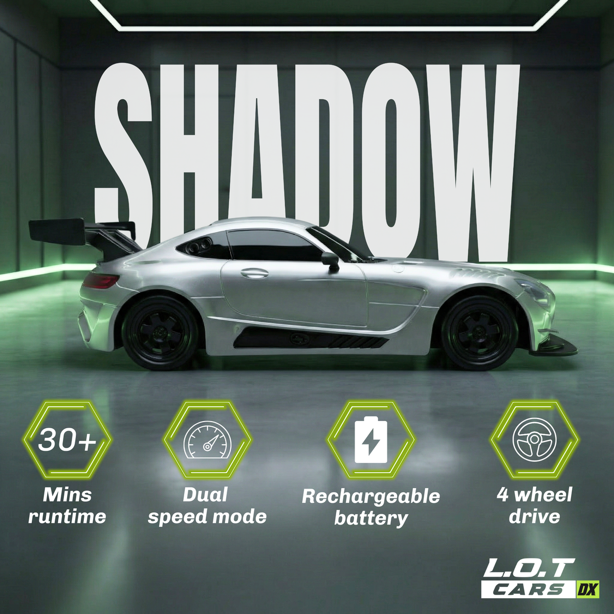 L.O.T Cars Shadow RC Drift Car | Semi Hobby Grade