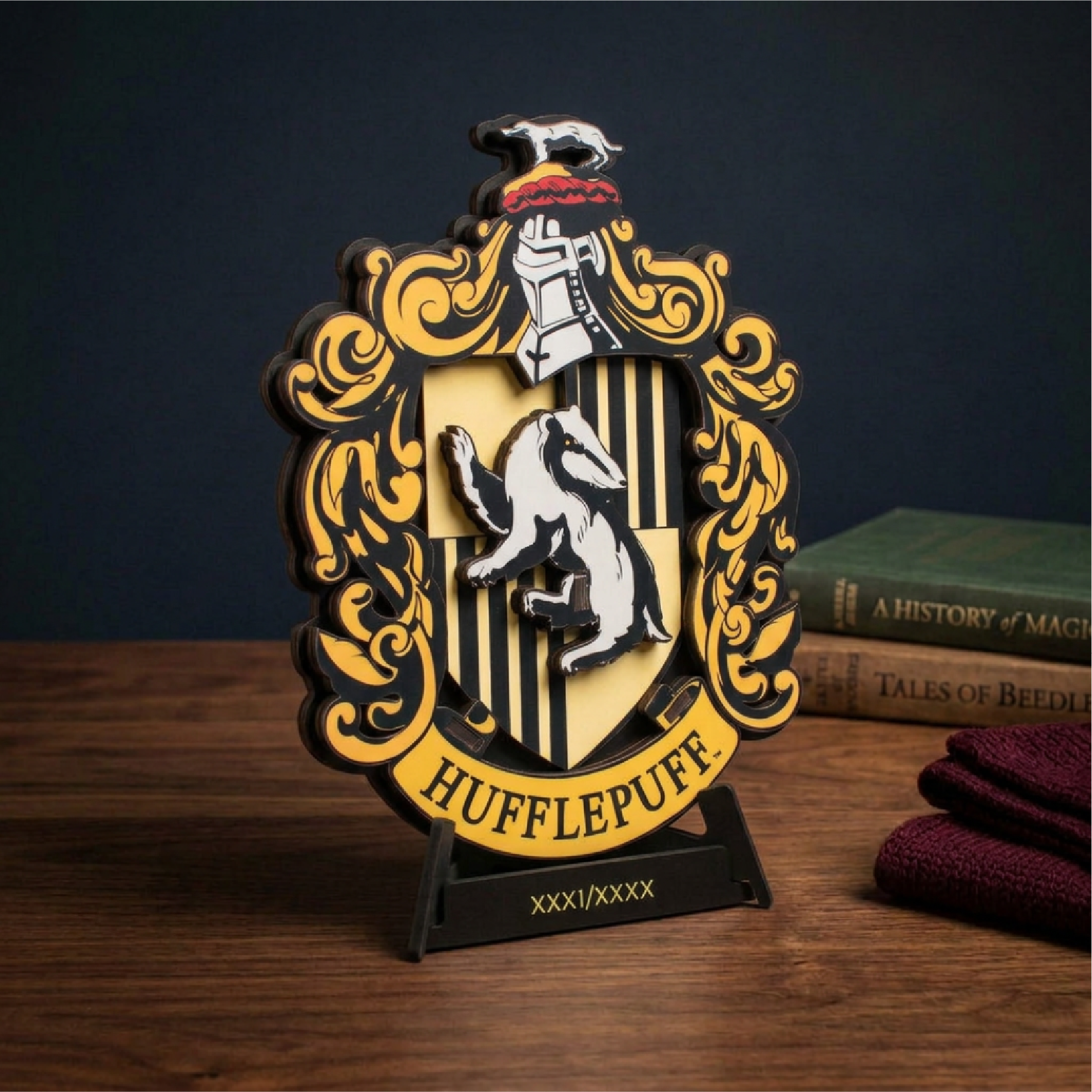 Hogwarts House Crest 3D Wooden Puzzle