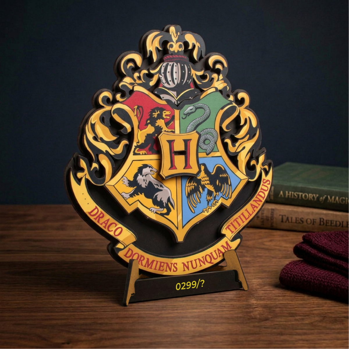 Hogwarts House Crest 3D Wooden Puzzle