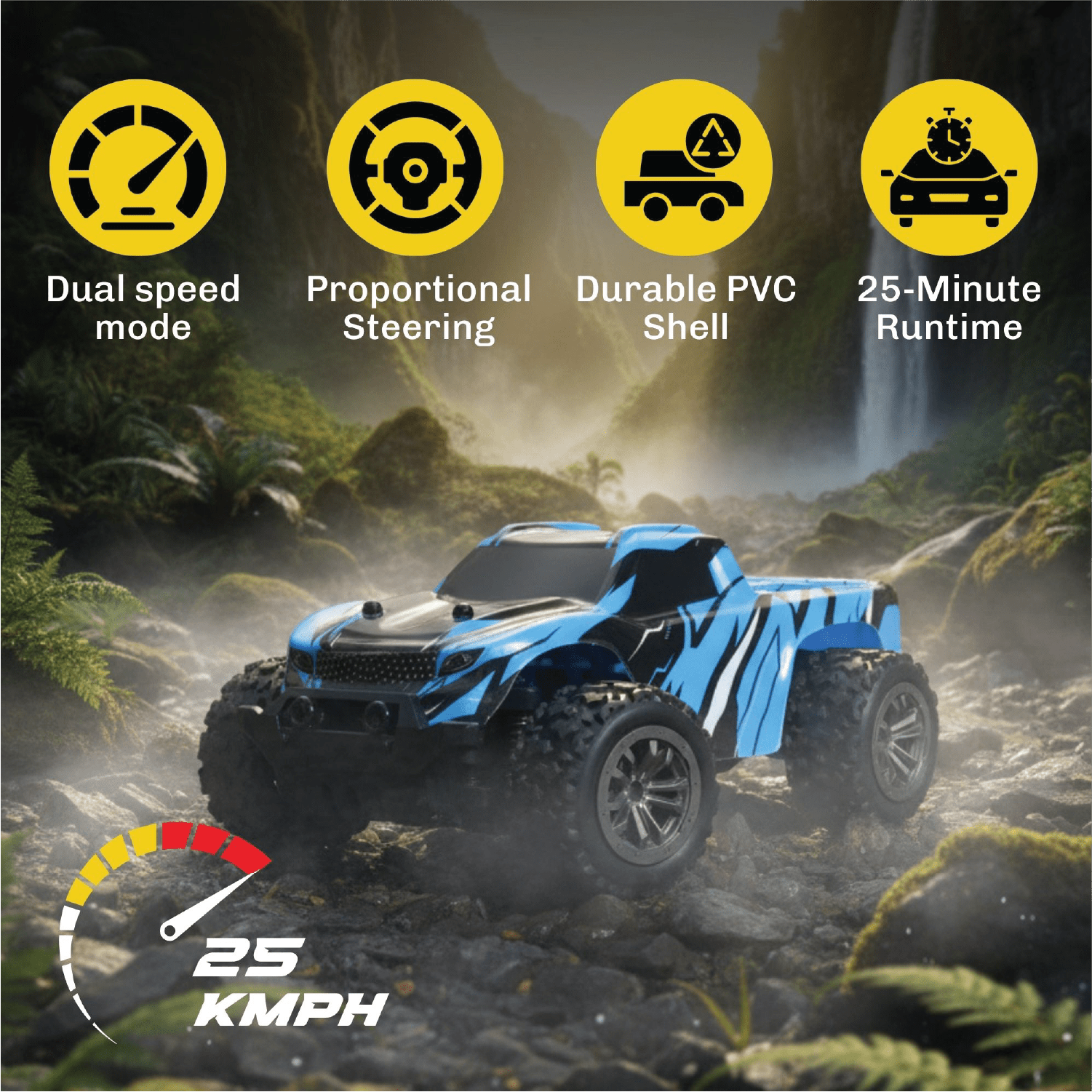 L.O.T Cars Bumble - Off Road RC Car with Rear Differential Axle