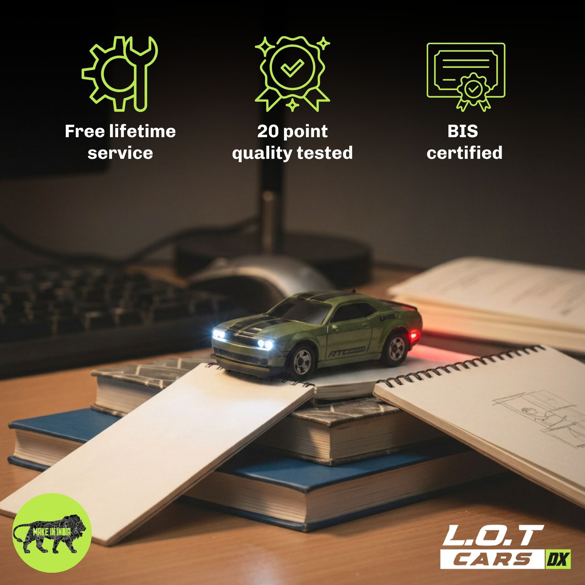 L.O.T Cars Nitro - 1:64 Scale Mini RC Car