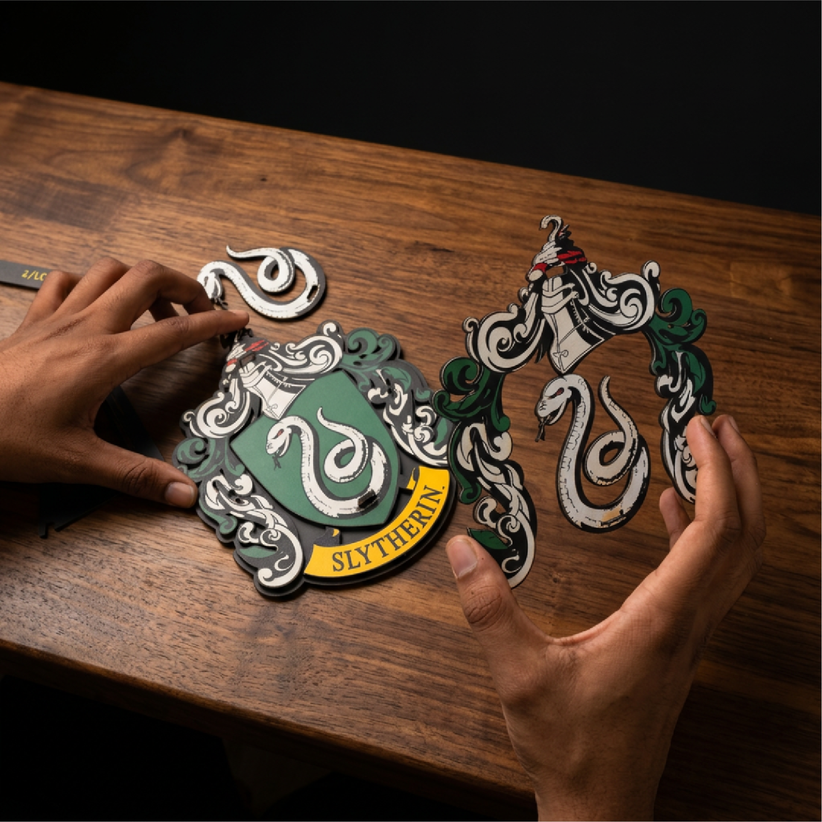 Hogwarts House Crest 3D Wooden Puzzle