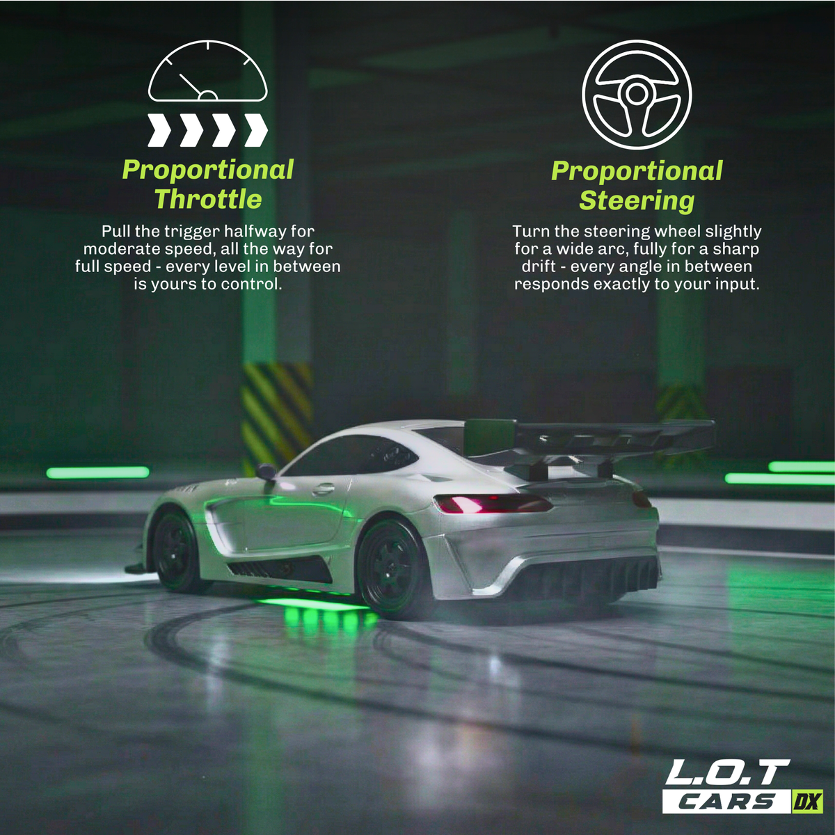 L.O.T Cars Shadow RC Drift Car | Semi Hobby Grade
