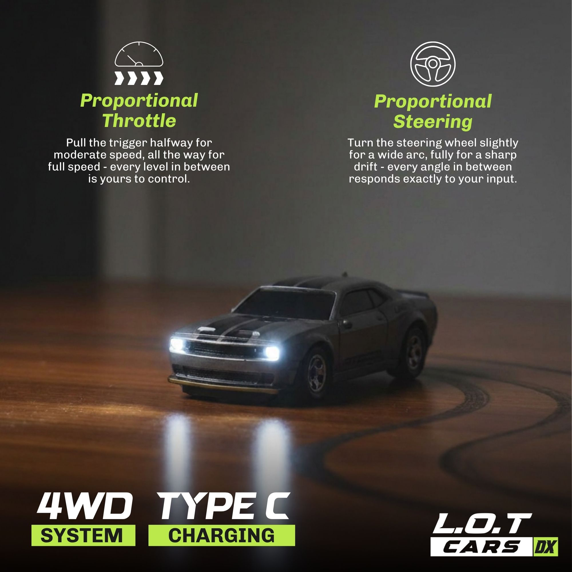 L.O.T Cars Nitro - 1:64 Scale Mini RC Car