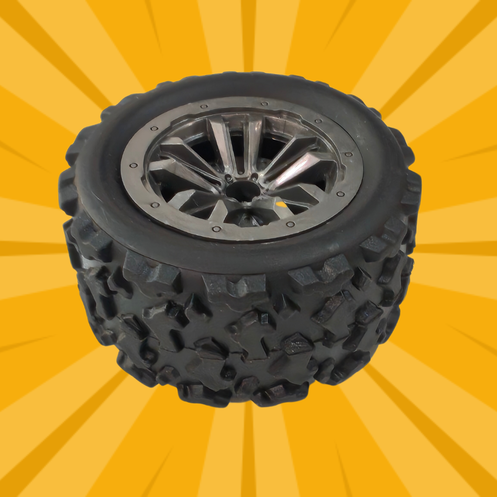 L.O.T Spare Parts - Grip Tyres (Rubber) for L.O.T Cars "Bumble" Remote Control Off Road RC Car (Set of 4)
