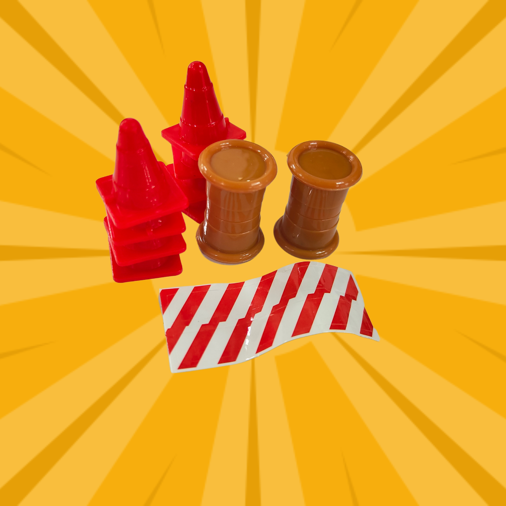 L.O.T Track Builder - Traffic Cone Accessories Set for Remote Control RC Cars