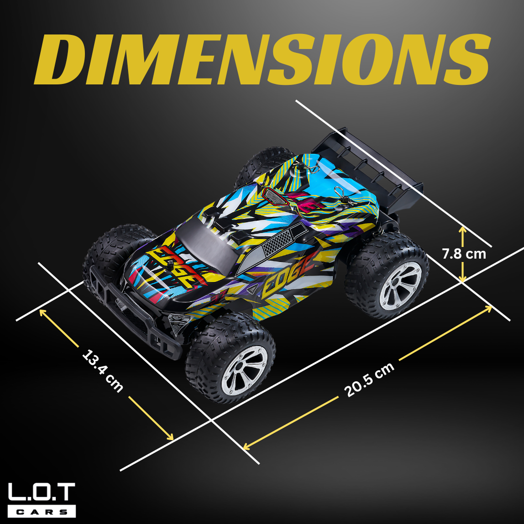 L.O.T Cars “Alex” - Off Road RC Car - 4x4 Off Road Remote Control Car with Lights