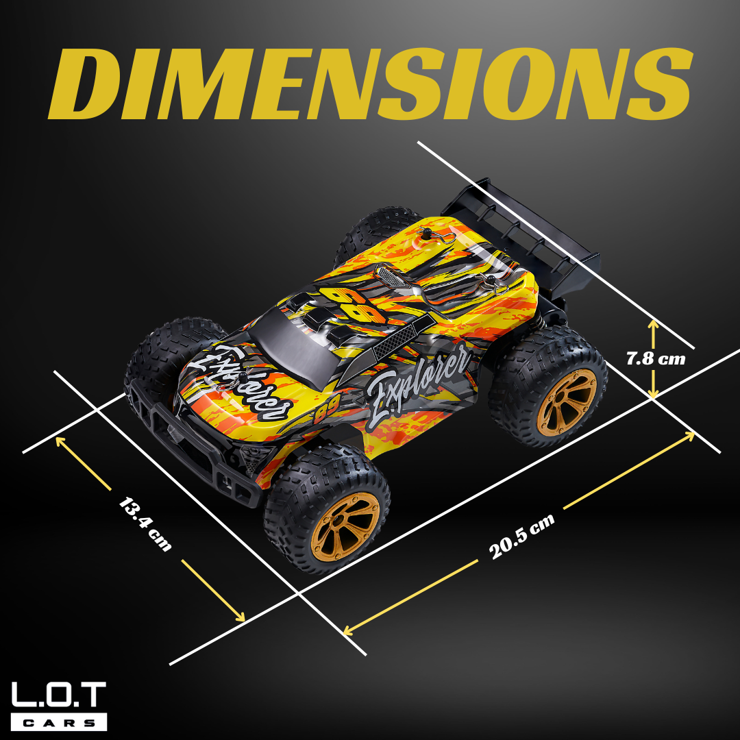 L.O.T Cars “Alex” - Off Road RC Car - 4x4 Off Road Remote Control Car with Lights