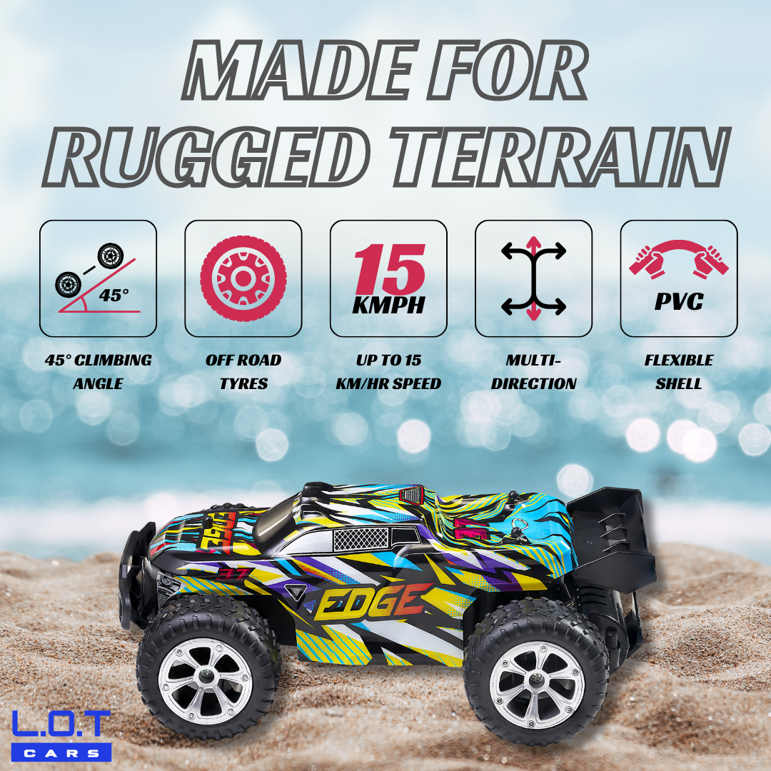 L.O.T Cars “Alex” - Off Road RC Car - 4x4 Off Road Remote Control Car with Lights