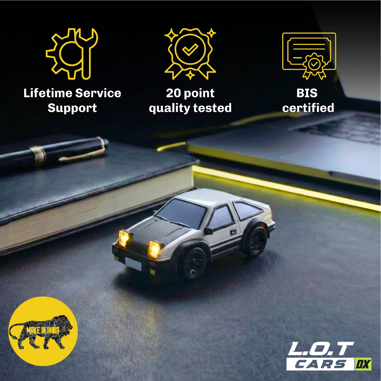L.O.T Cars Dash - 1:64 Scale Mini RC Car