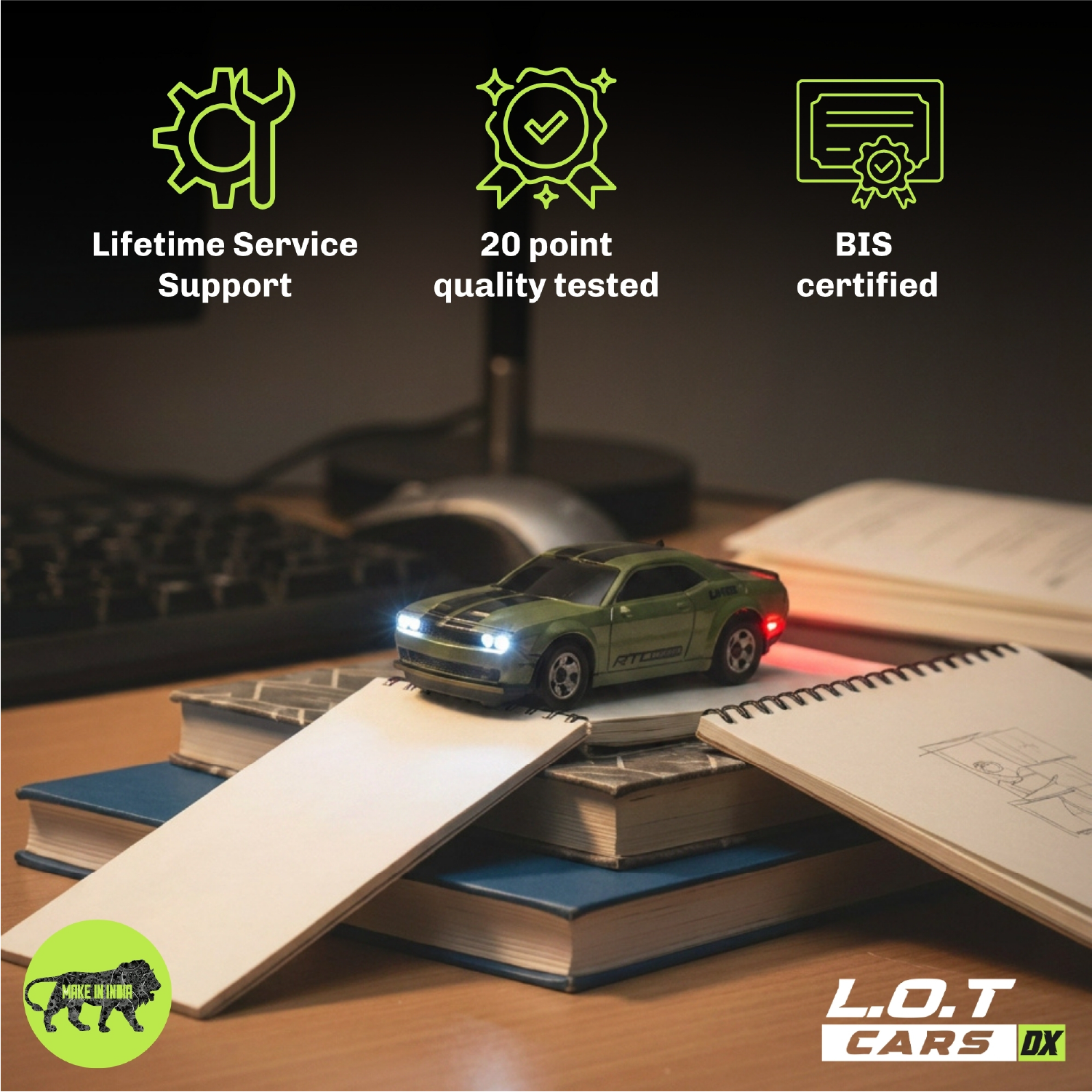 L.O.T Cars Nitro - 1:64 Scale Mini RC Car
