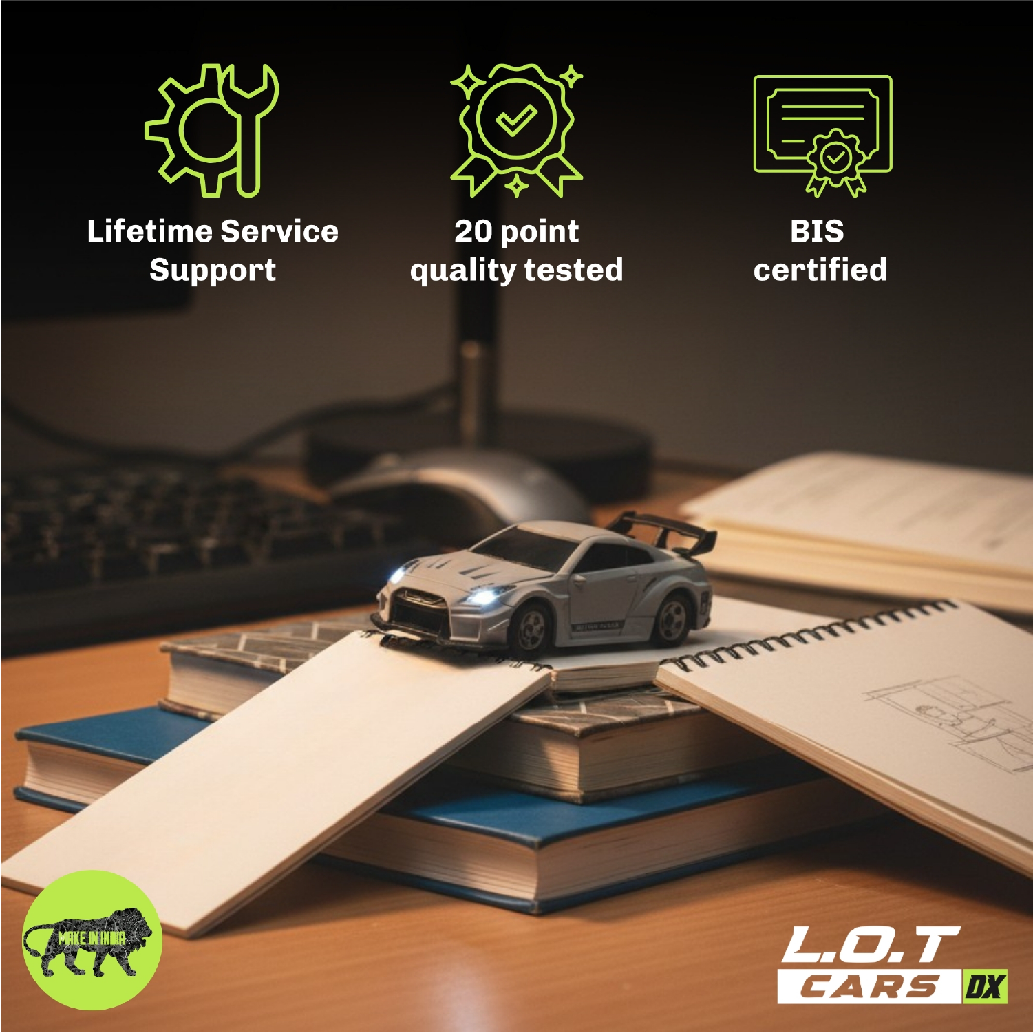 L.O.T Cars Nitro - 1:64 Scale Mini RC Car