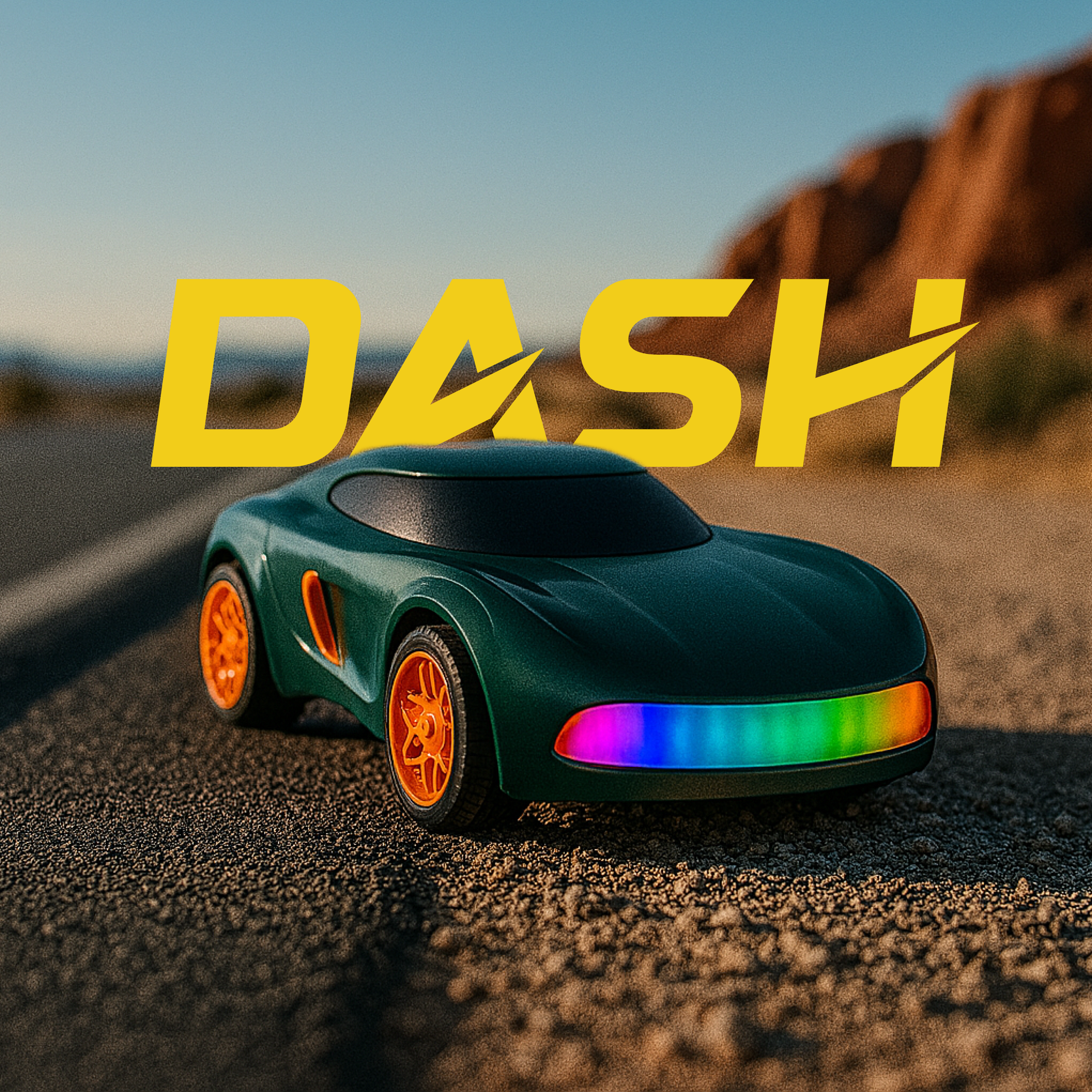 L.O.T Cars - “Dash” - Mini RC Car - 1:64 Scale Mini Remote Control Car with 4 Light Modes
