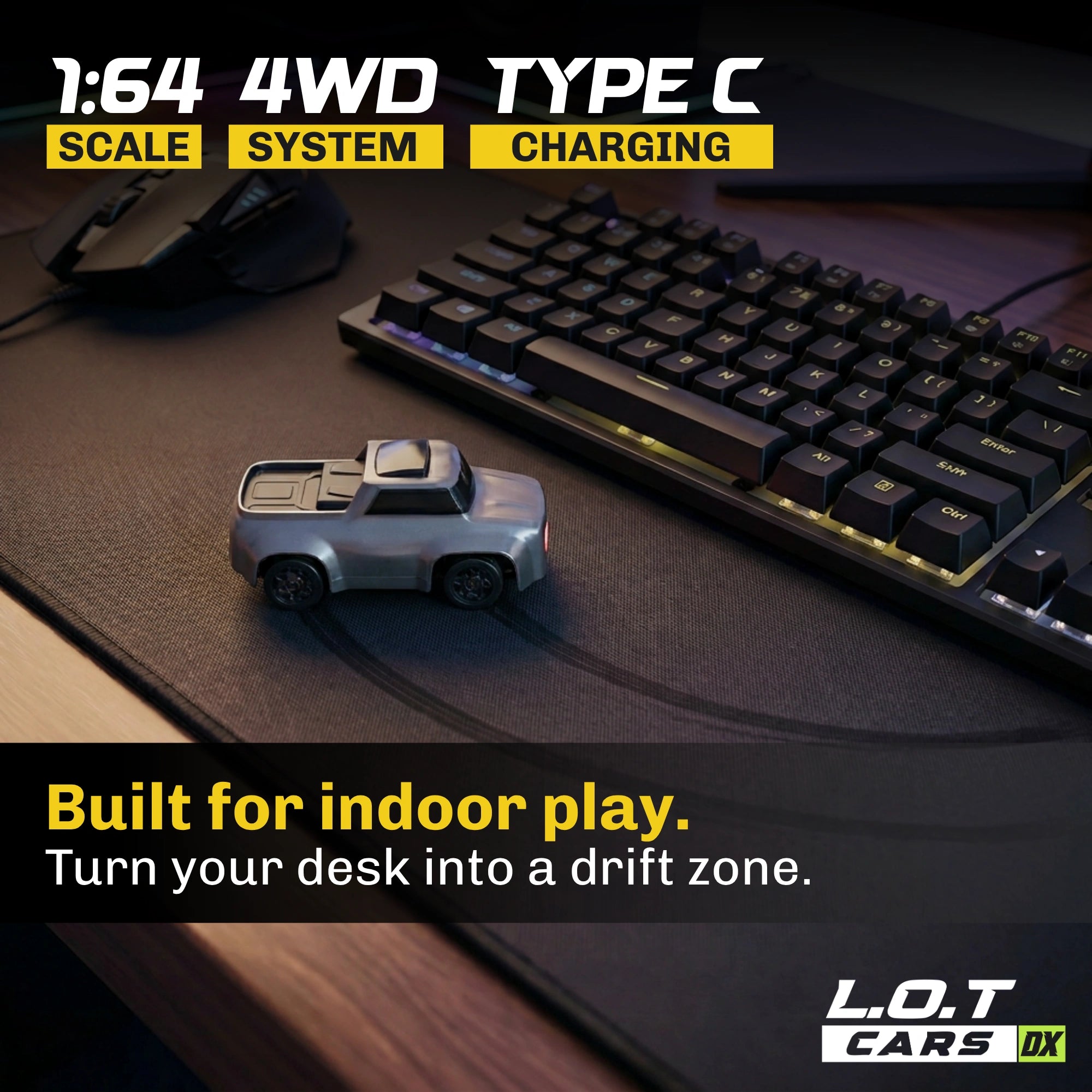 L.O.T Cars Dash - 1:64 Scale Mini RC Car