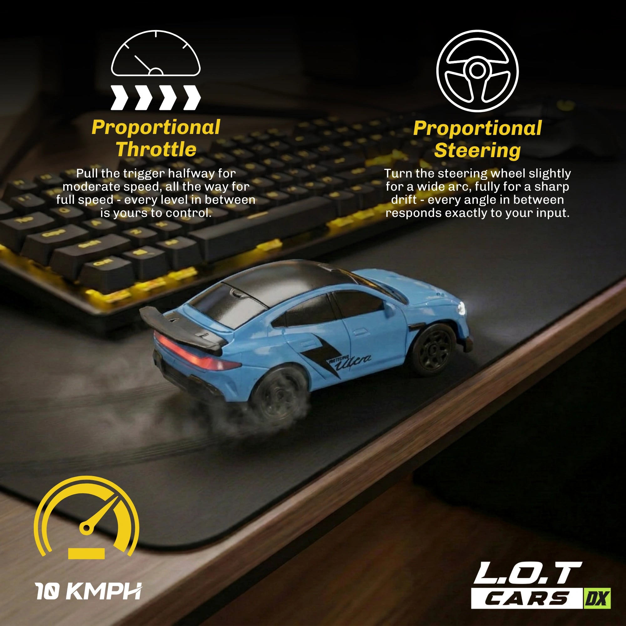L.O.T Cars Dash - 1:64 Scale Mini RC Car